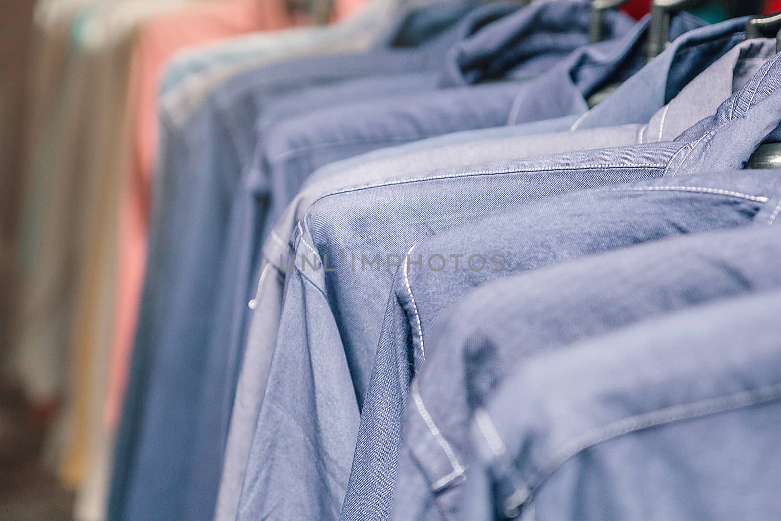 Shirt - Jeans On The Rail In The Market For Sale