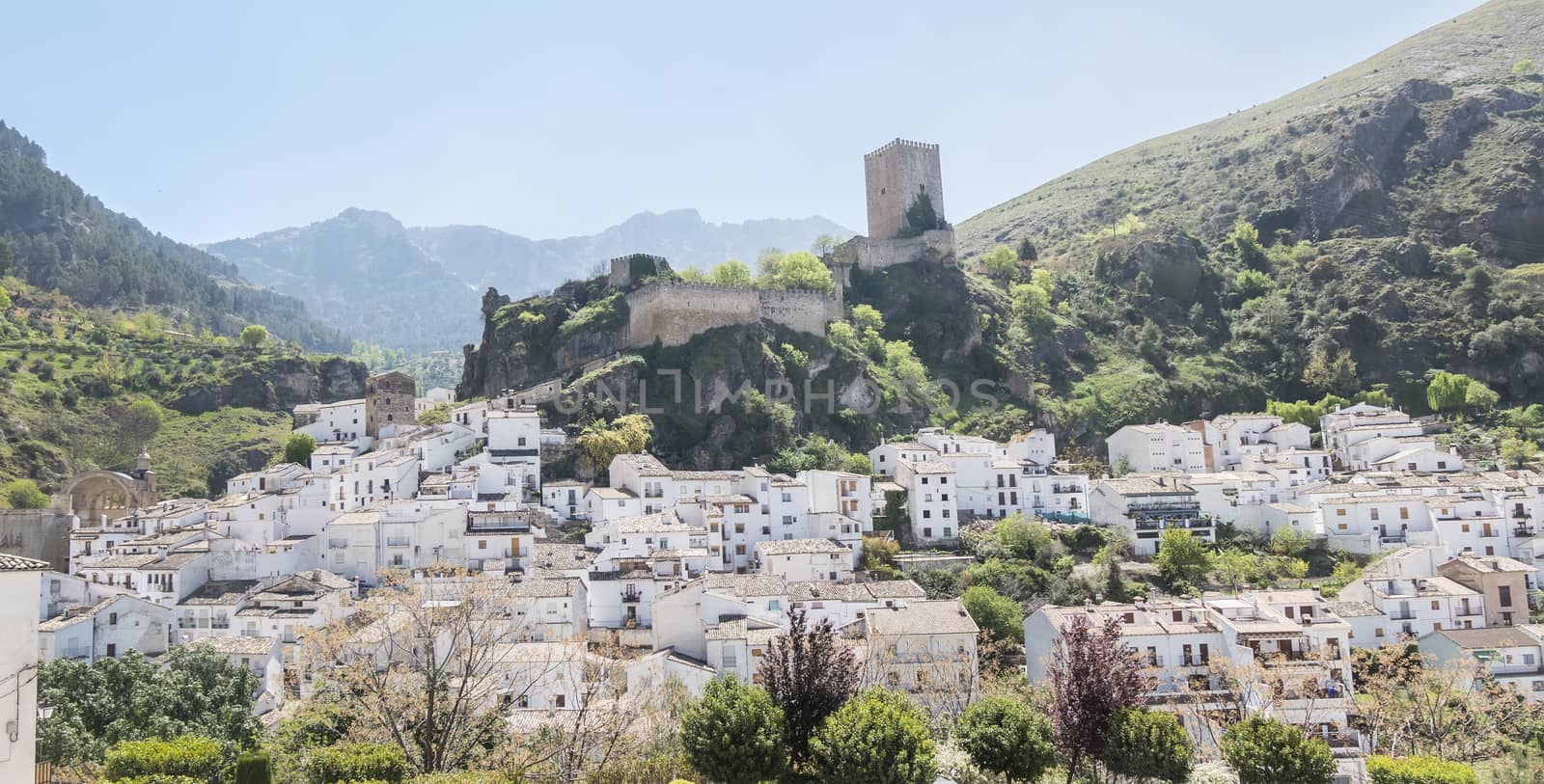 Panoramic view of Cazorla village, in the Sierra de Cazorla, Jae by max8xam