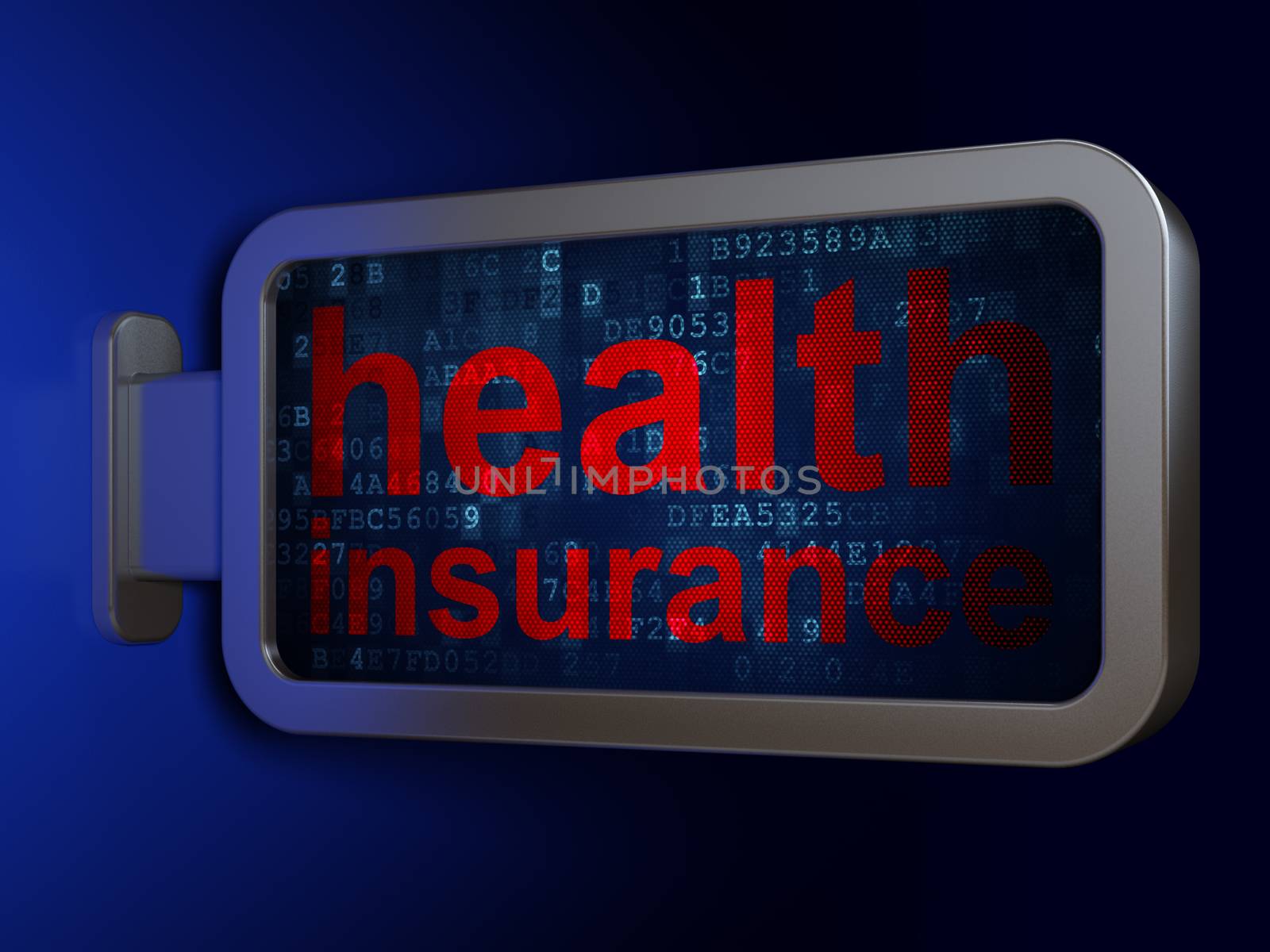 Insurance concept: Health Insurance on billboard background by maxkabakov