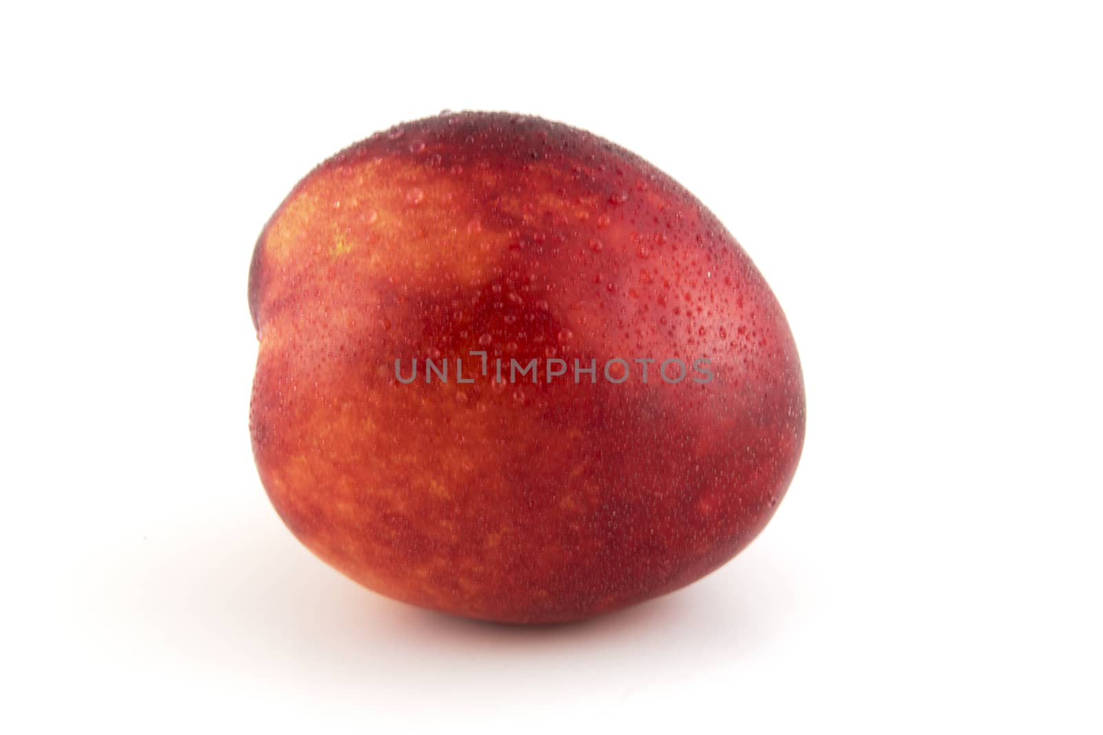 nectarine isolated on white background