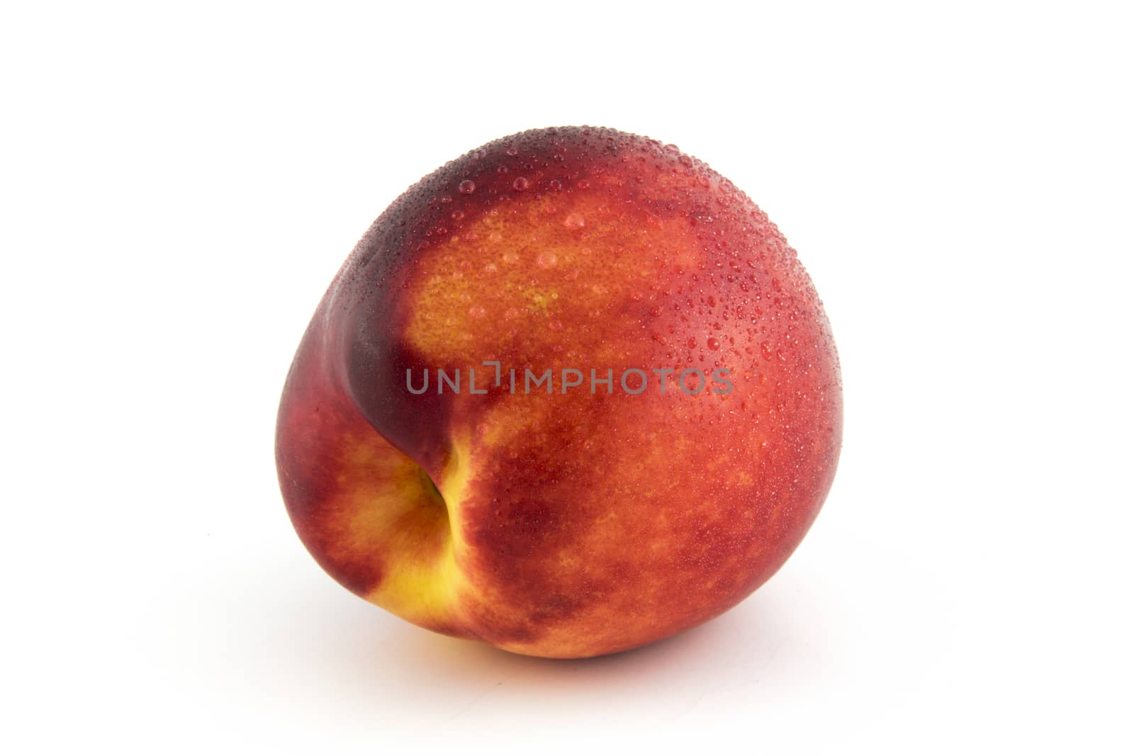 nectarine isolated on white background