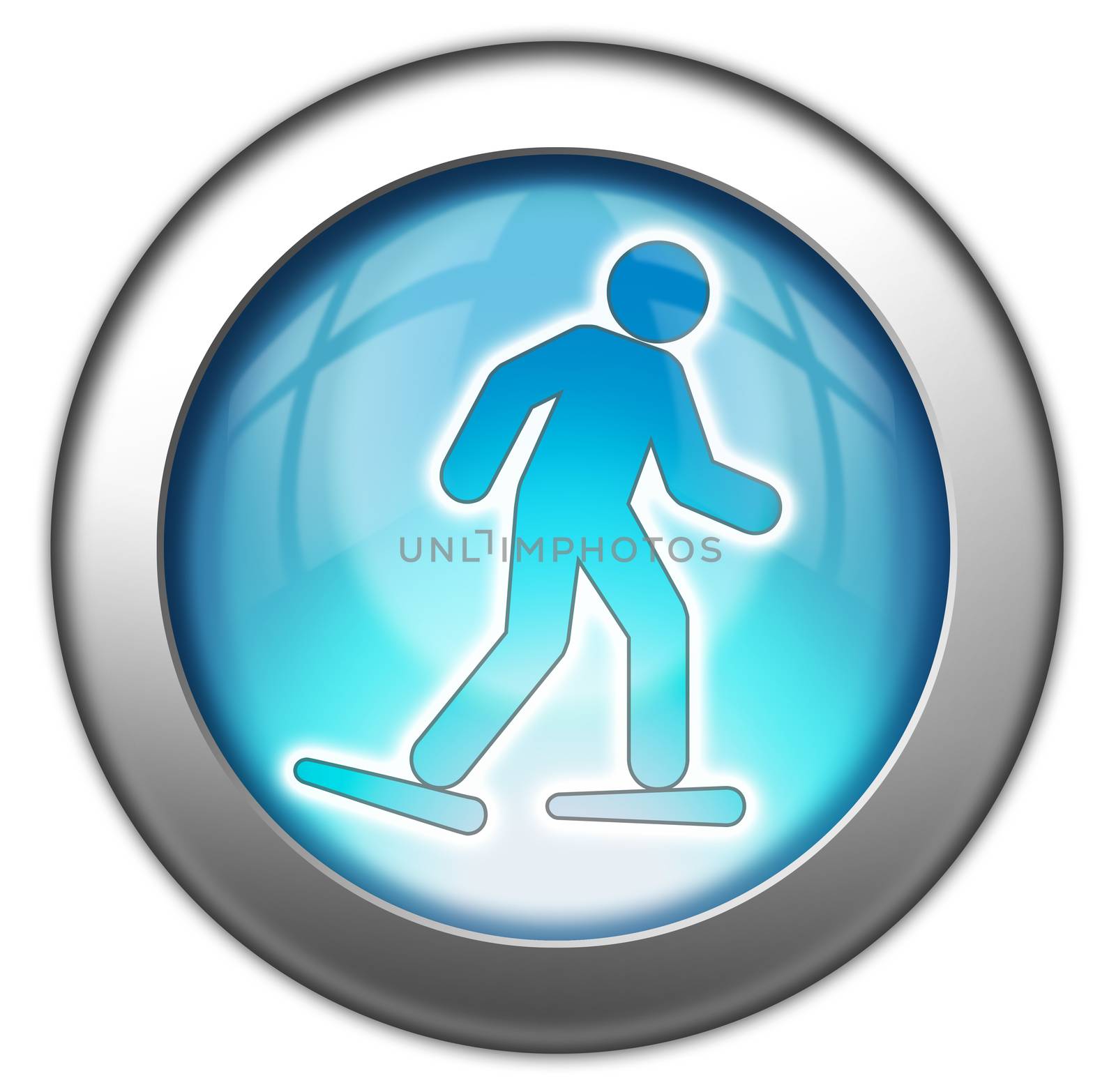 Icon, Button, Pictogram Snowshoeing by mindscanner