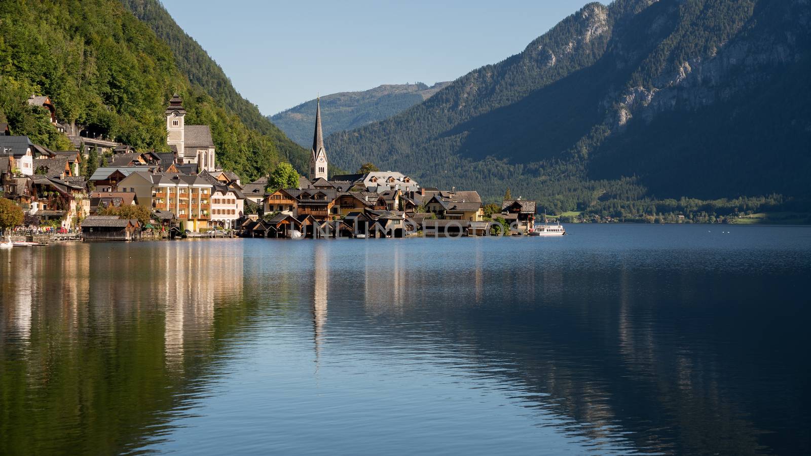 View of Hallstatt from Hallstatt Lake