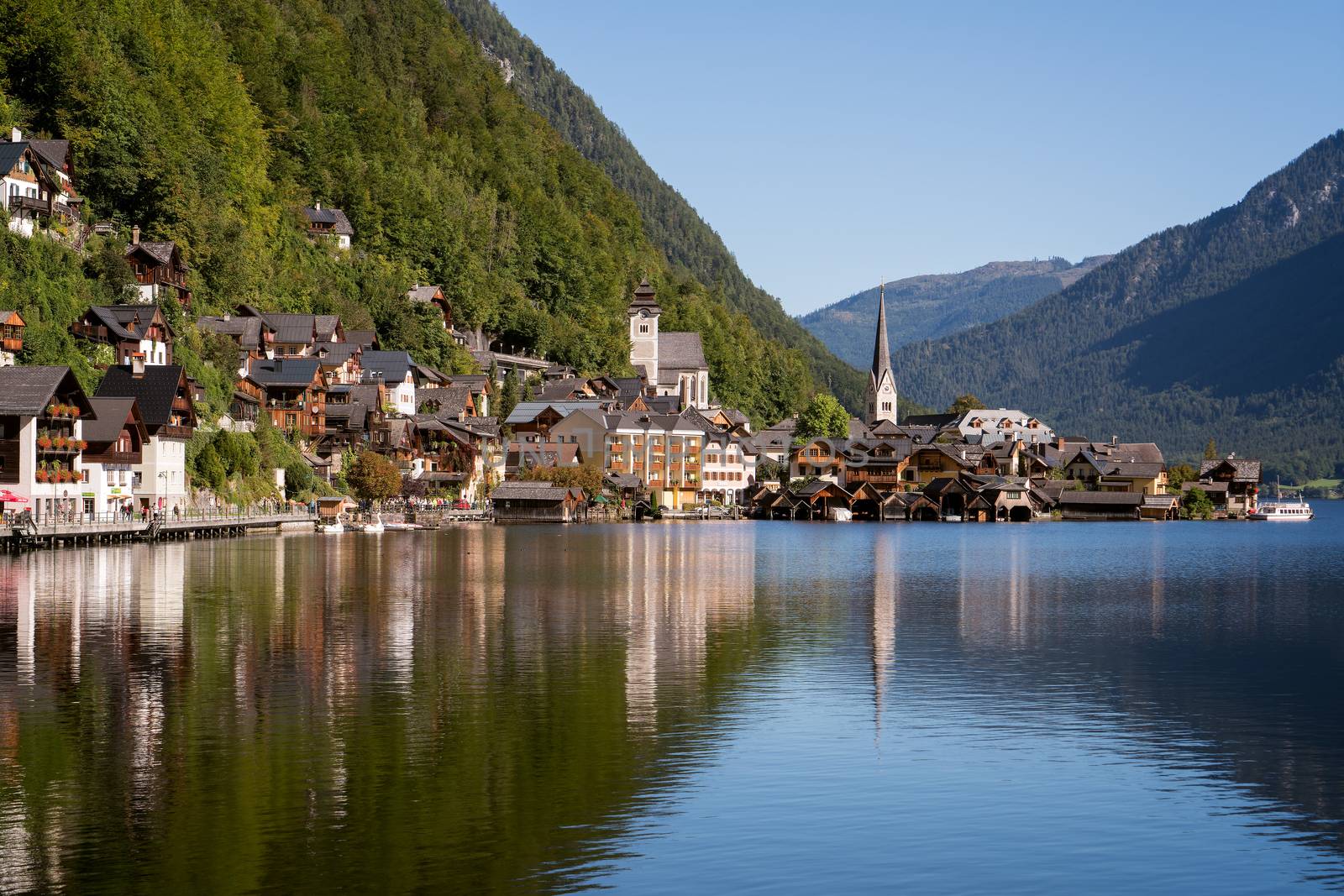 View of Hallstatt from Hallstatt Lake