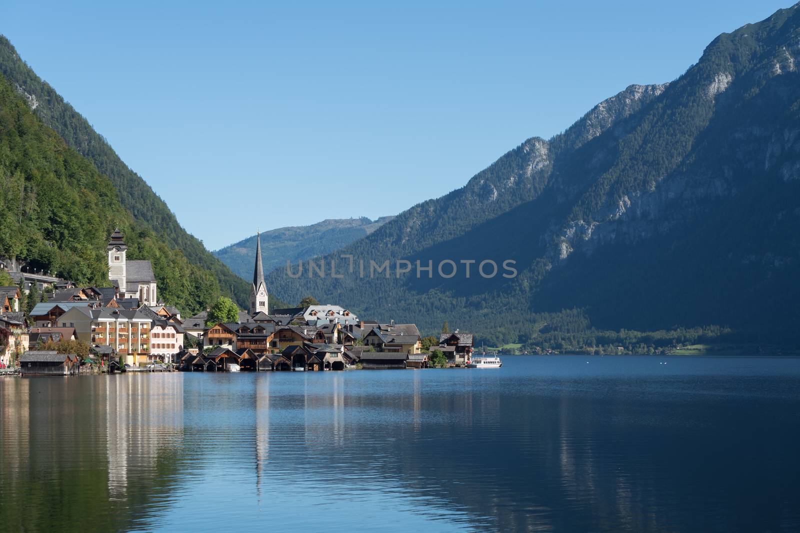 View of Hallstatt from Hallstatt Lake