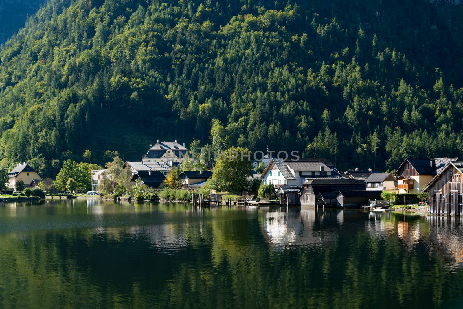 View of Hallstatt from Hallstatt Lake