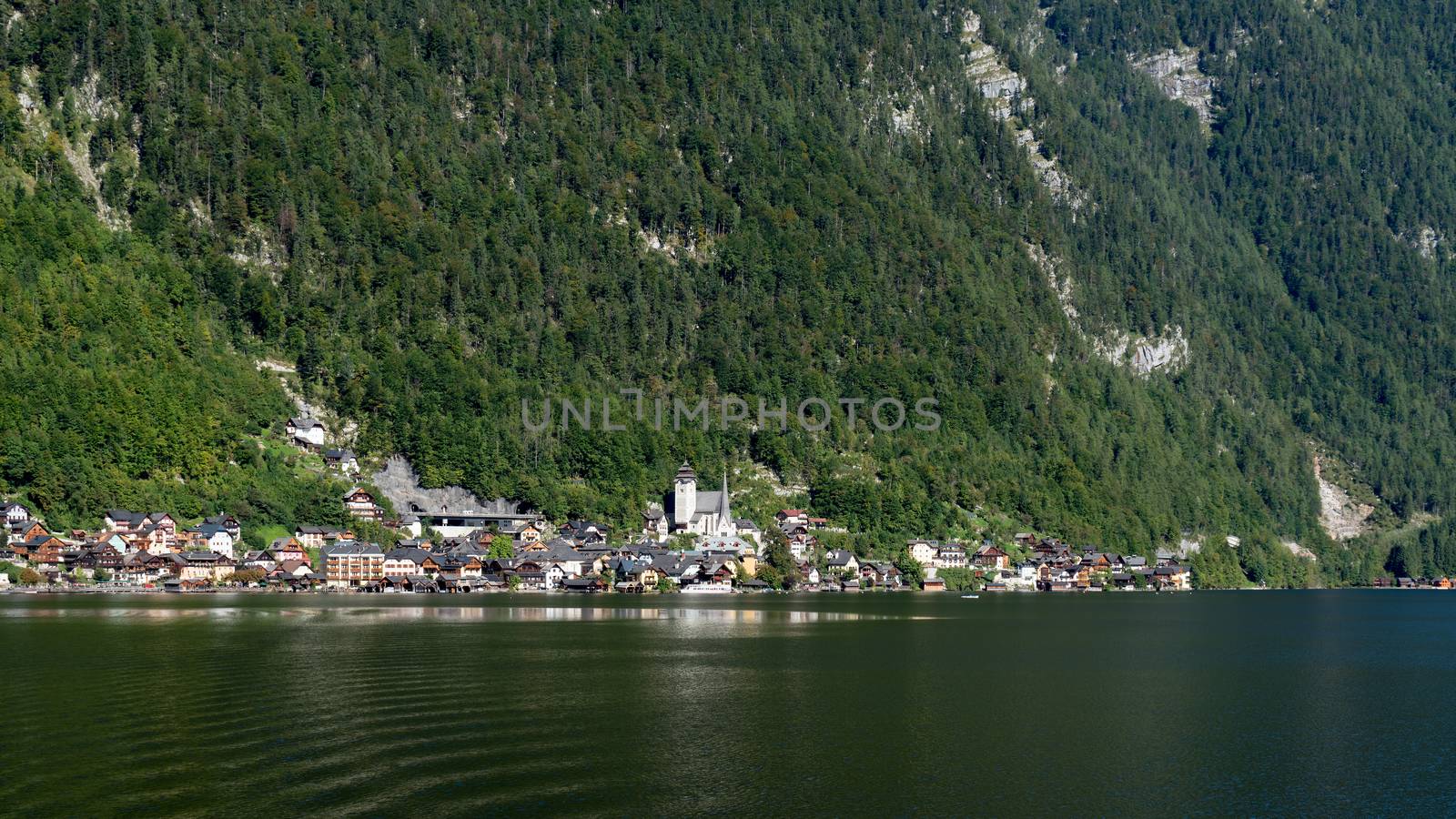 View of Hallstatt from Hallstatt Lake