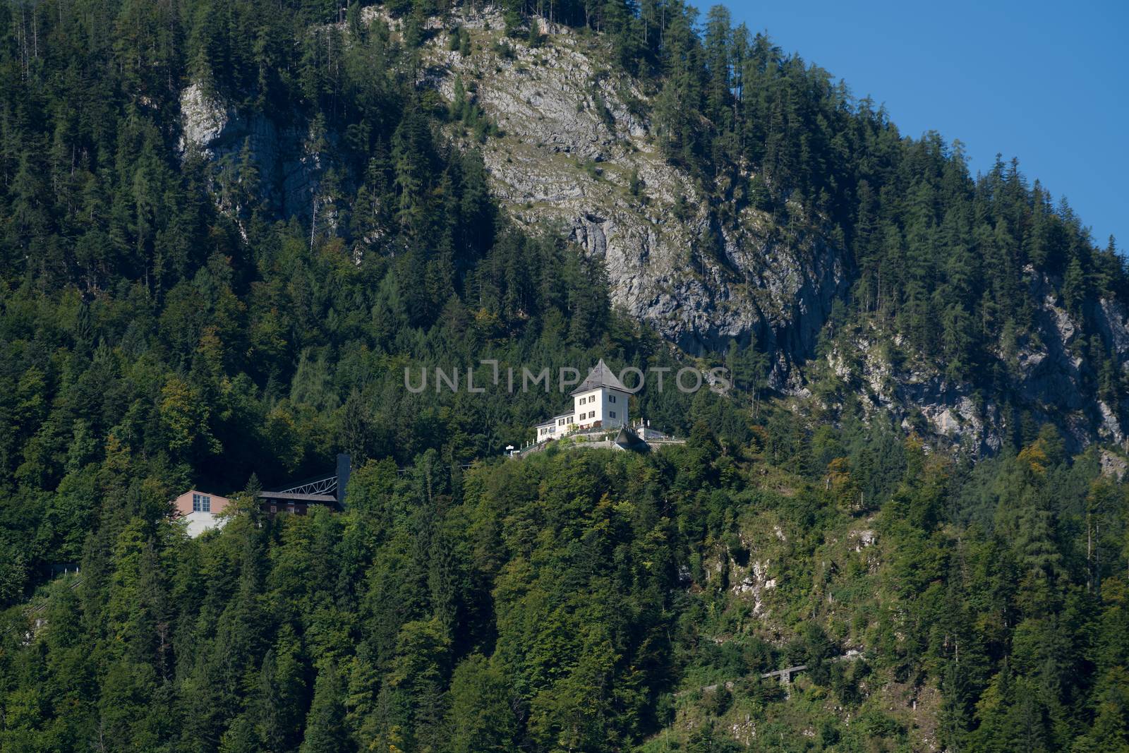 View of the Cable Car Station at Hallstatt