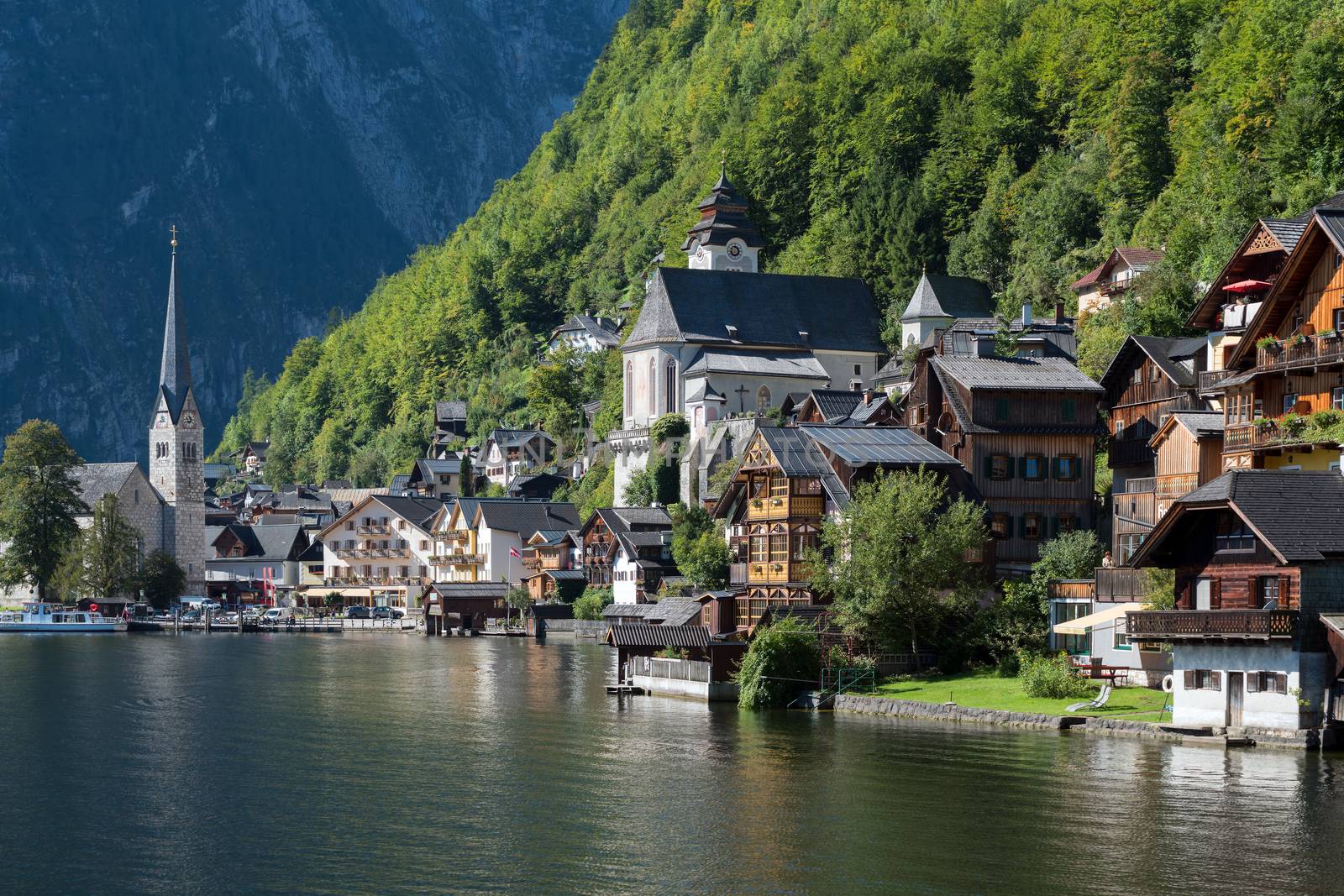 View of Hallstatt from Hallstatt Lake