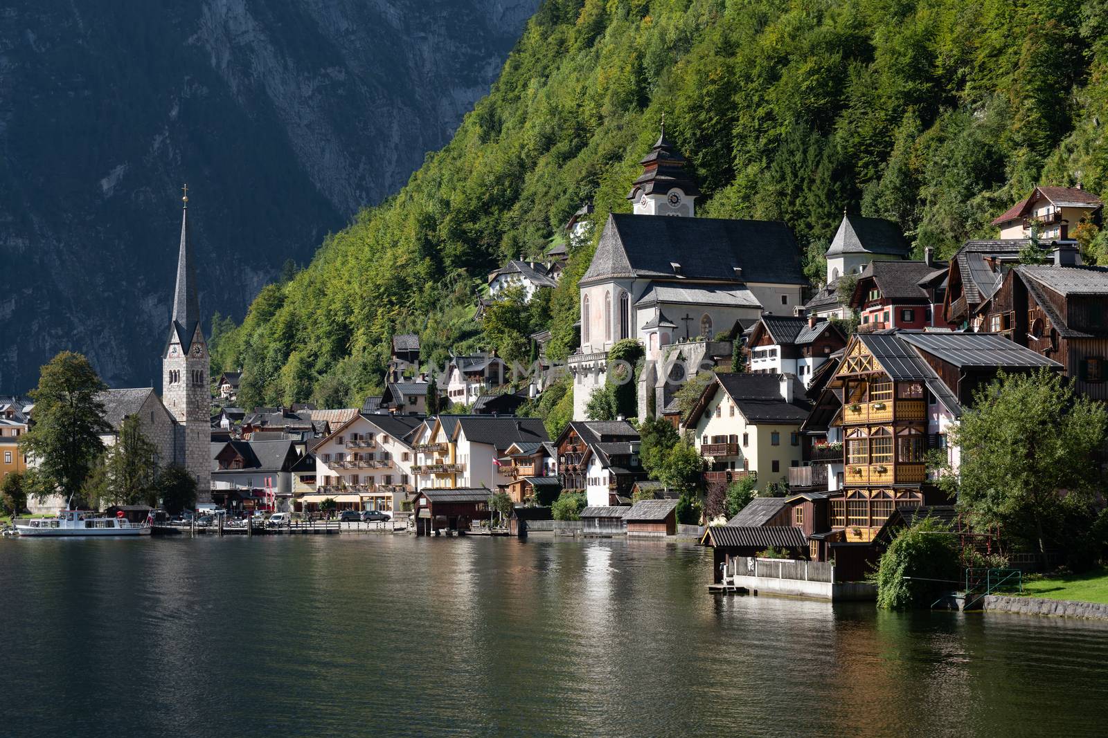 View of Hallstatt from Hallstatt Lake