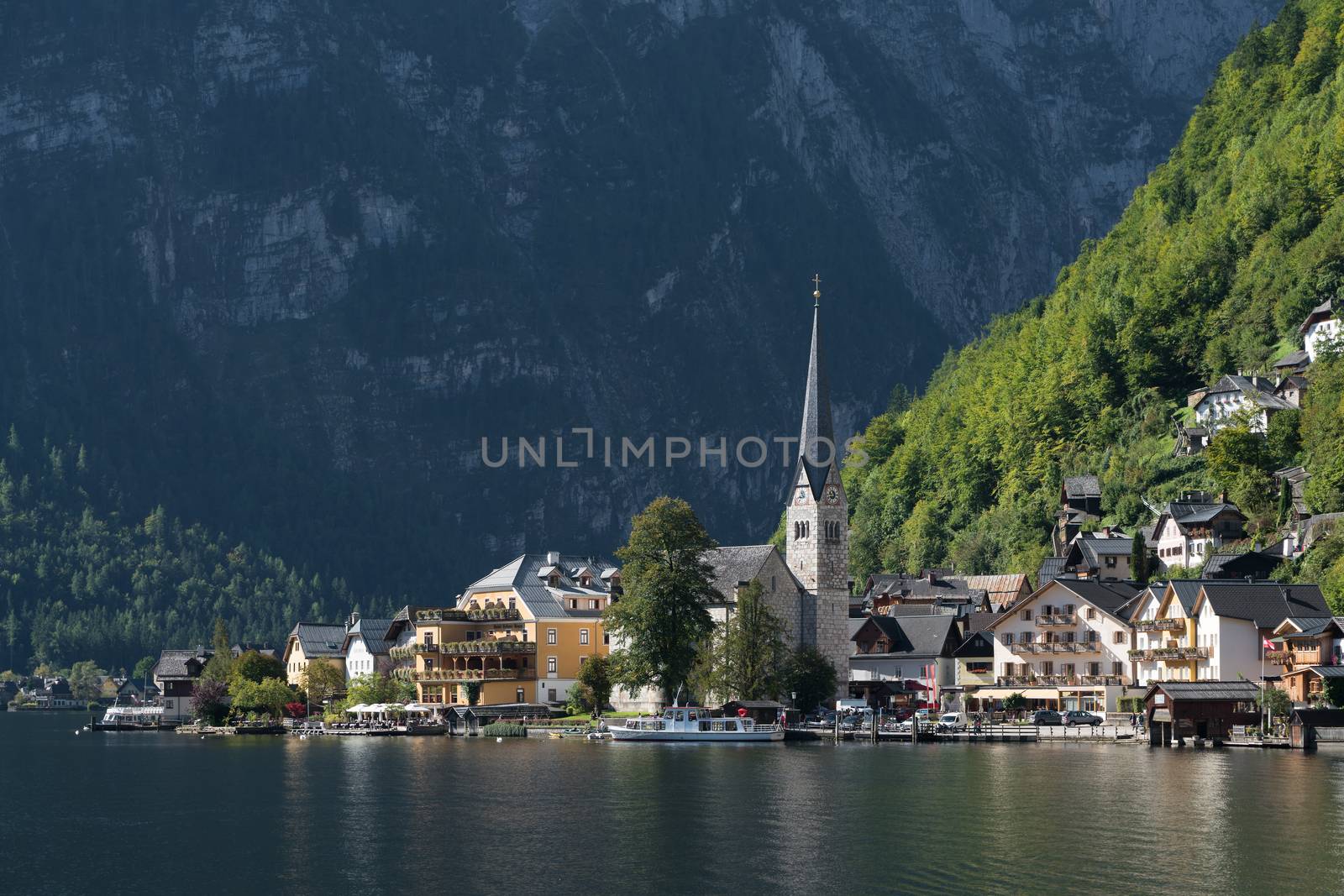 View of Hallstatt from Hallstatt Lake