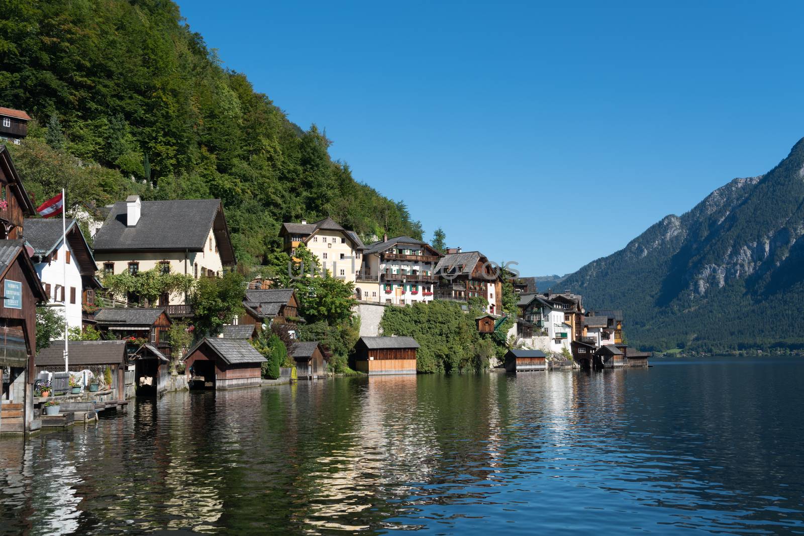 View of Hallstatt from Hallstatt Lake