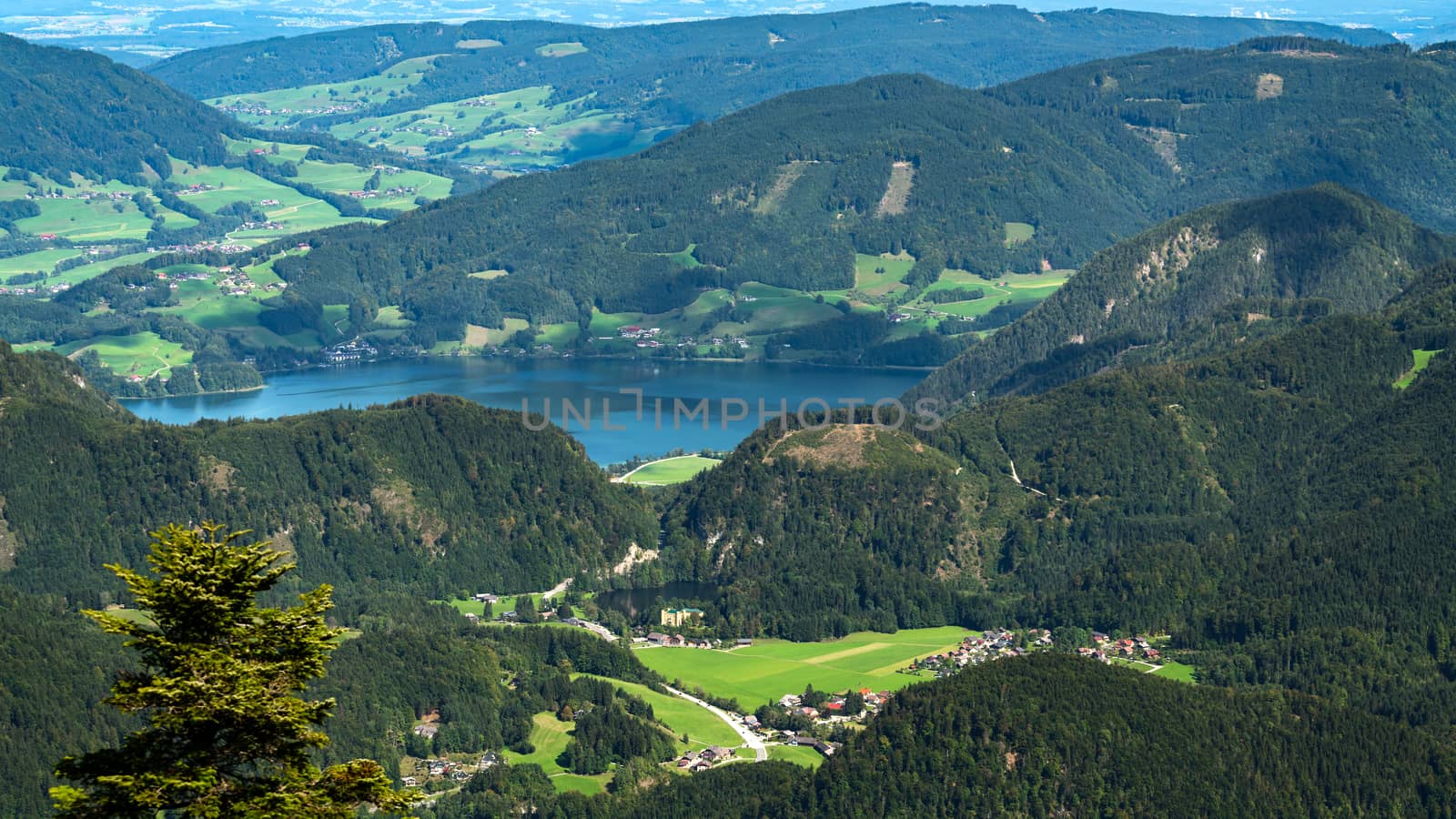 View of the Countryside from Zwölferhorn Mountain