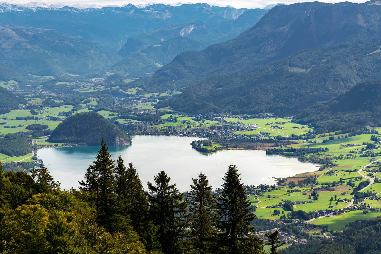 View of the Countryside from Zwölferhorn Mountain