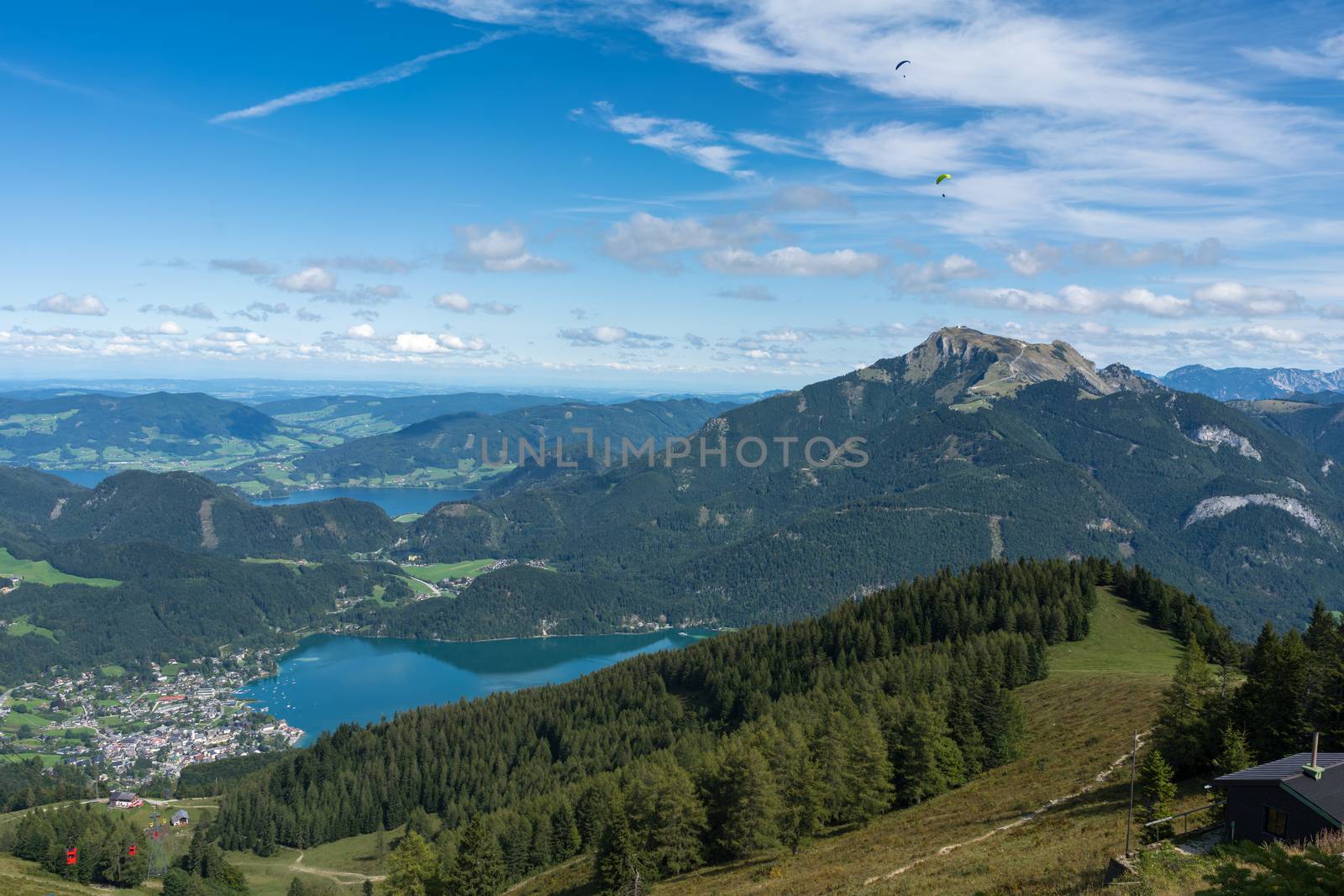 View of the Countryside from Zwölferhorn Mountain