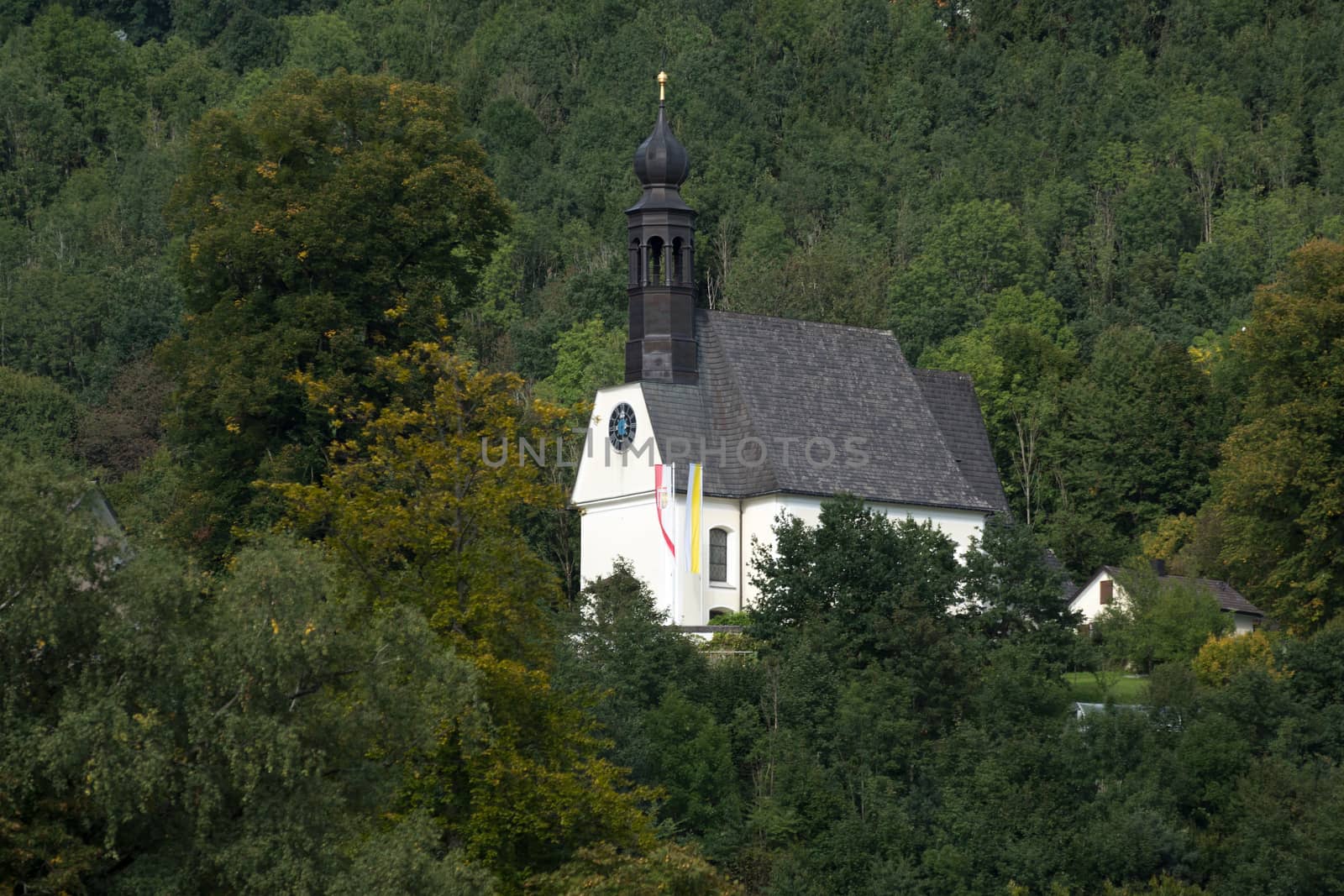 Church on a Hillside near Mondsee by phil_bird