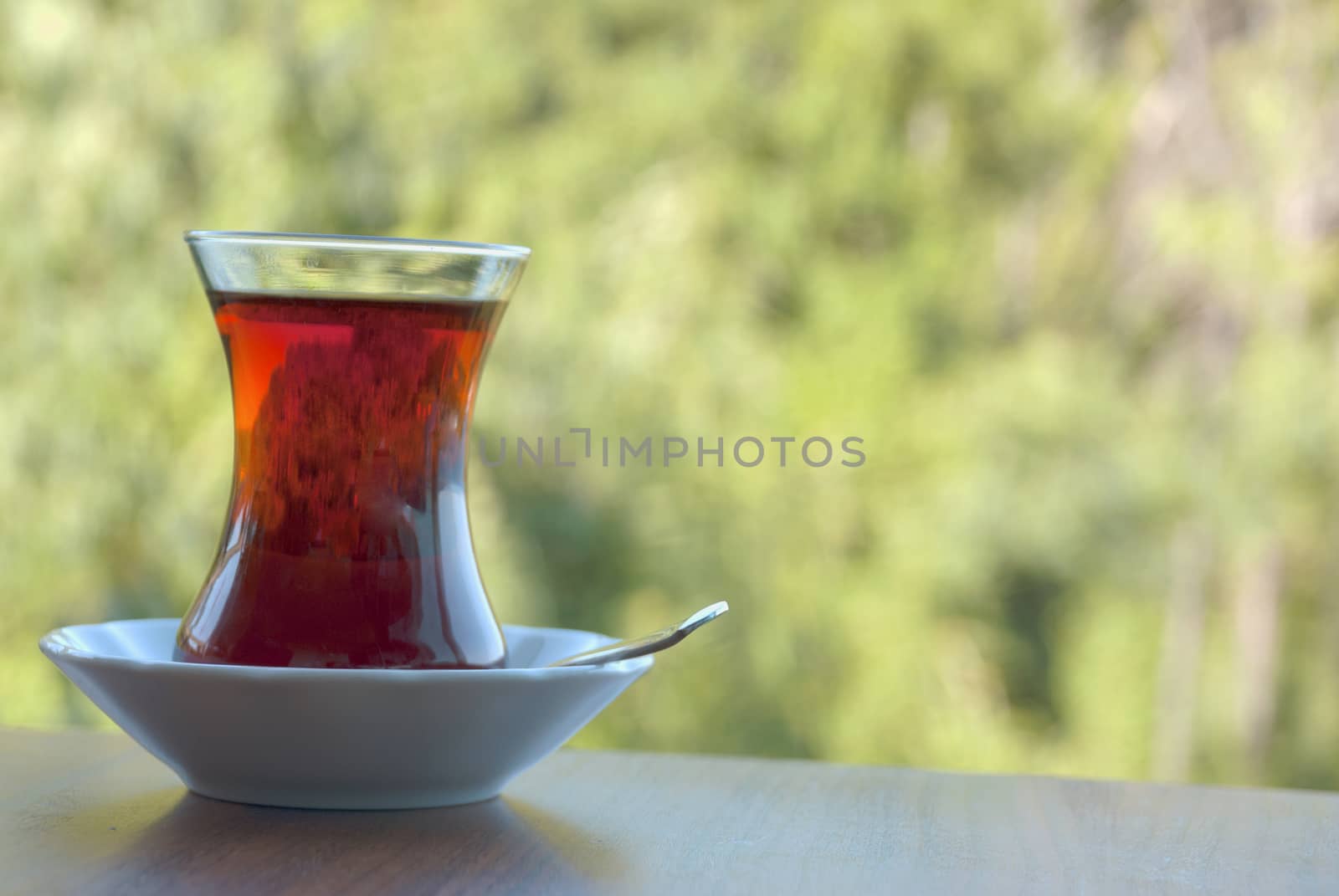 Tea served in Turkish style. Food & Beverages, Tea - Hot Drinks