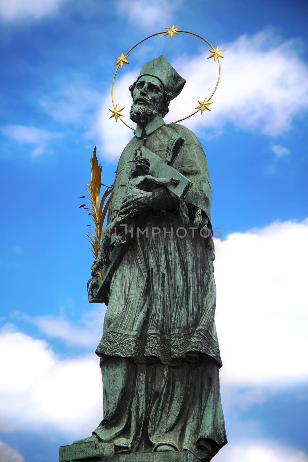 Statue of St. John of Nepomuk on the Charles Bridge (Karluv Most by vladacanon