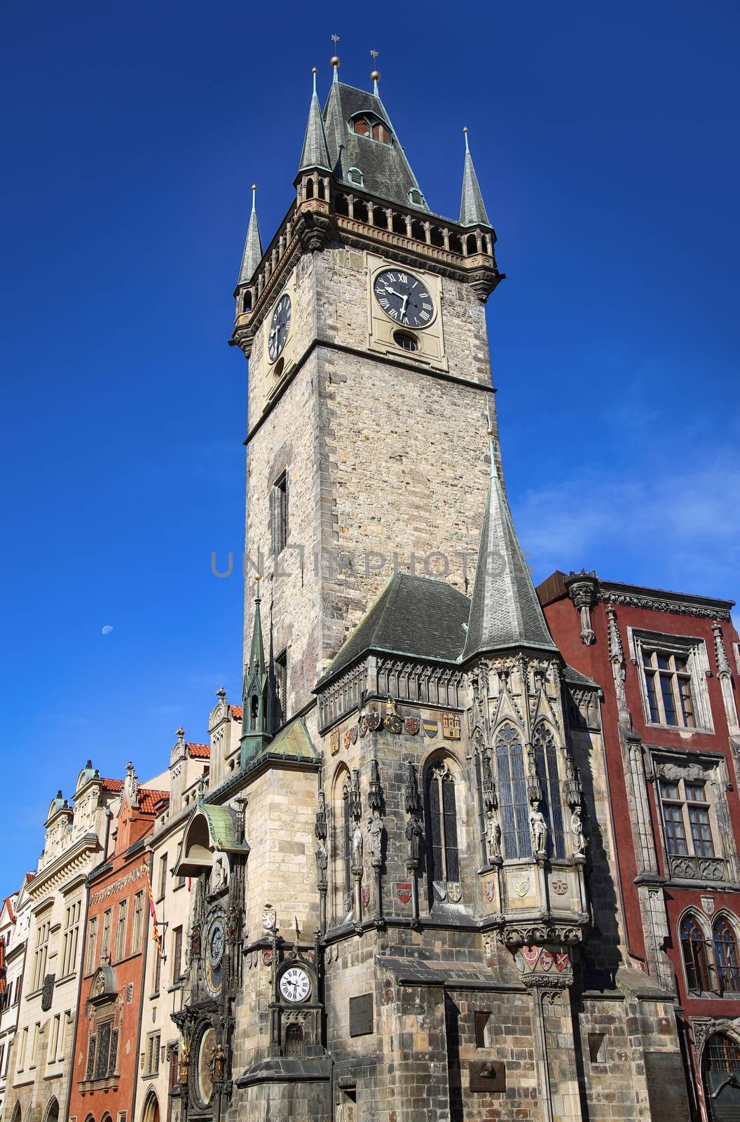 The Prague old City Hall (clock tower), Old Town Square in Prague, Czech Republic