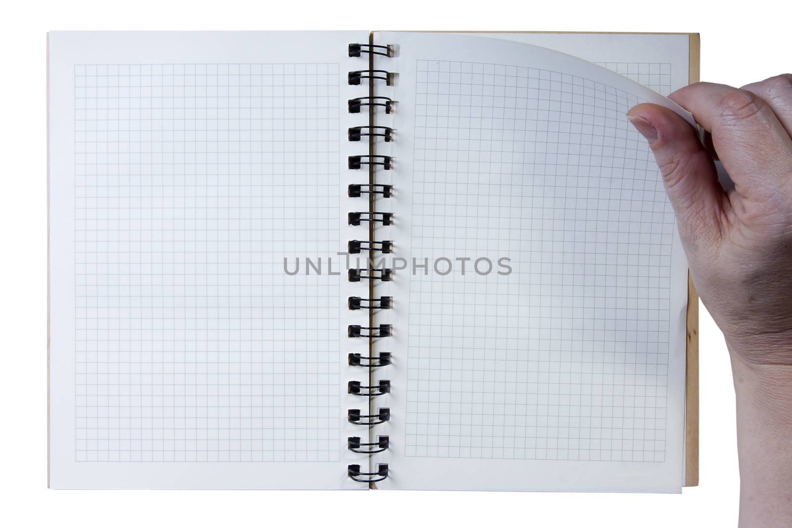 Hand notepad leaf flips by VIPDesignUSA