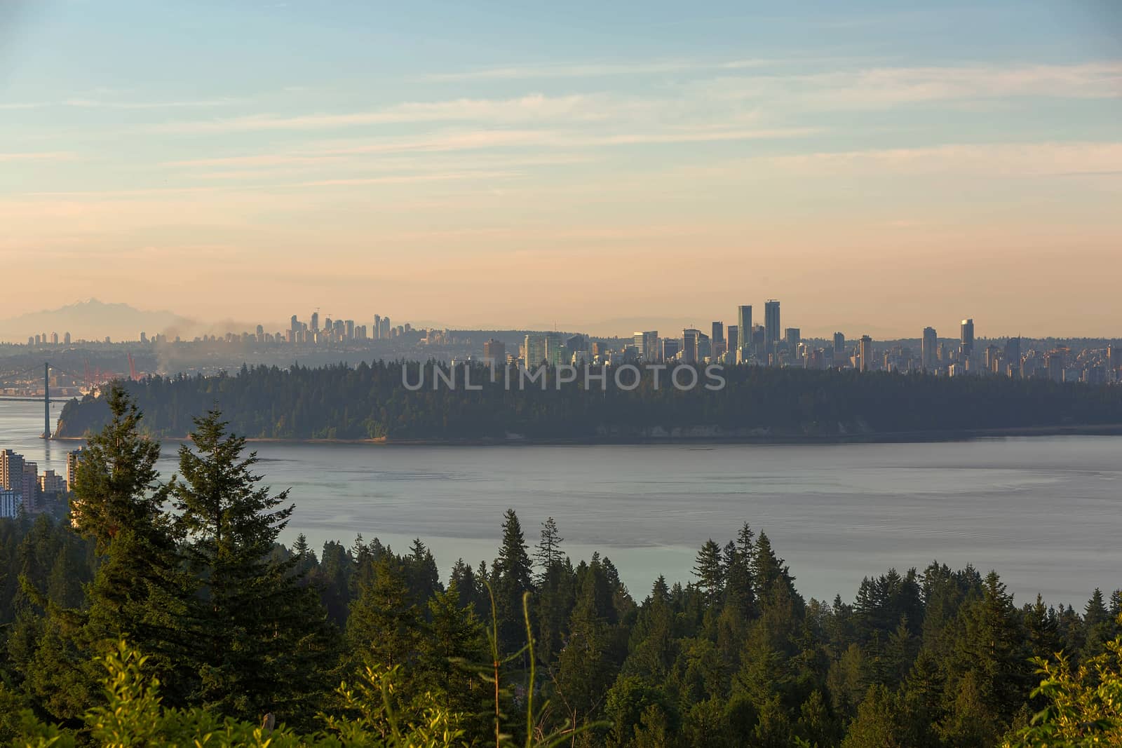 City View of Vancouver and Burnaby BC by Davidgn
