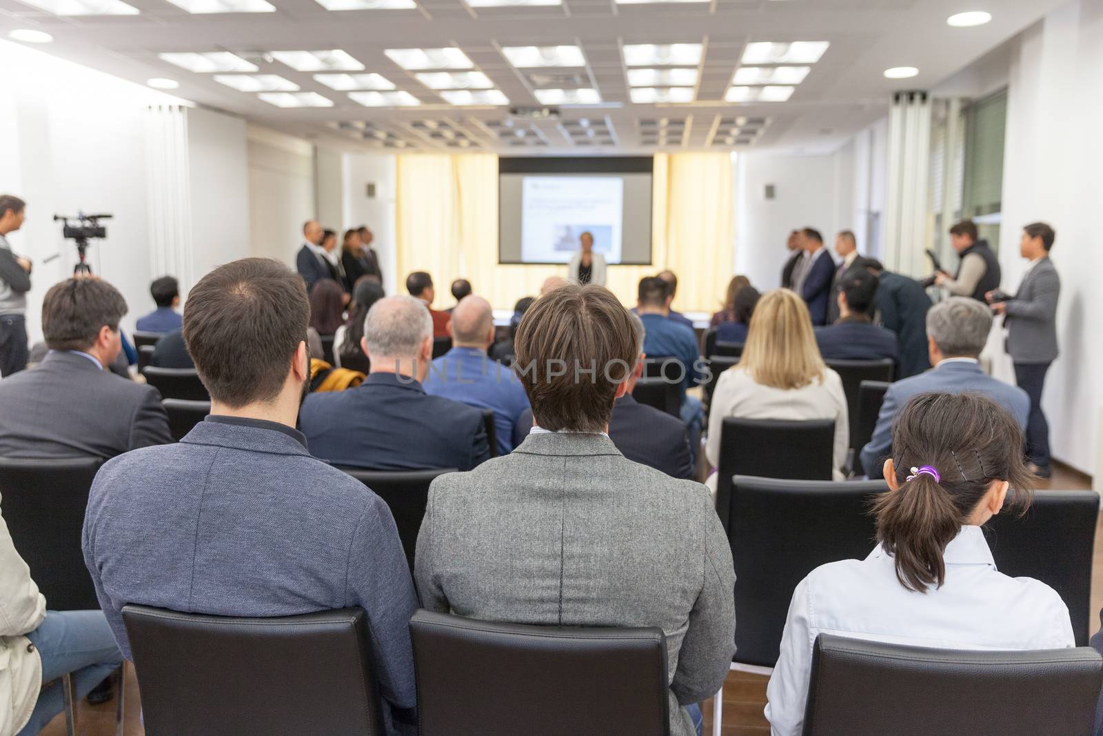 Participants at the professional or business conference