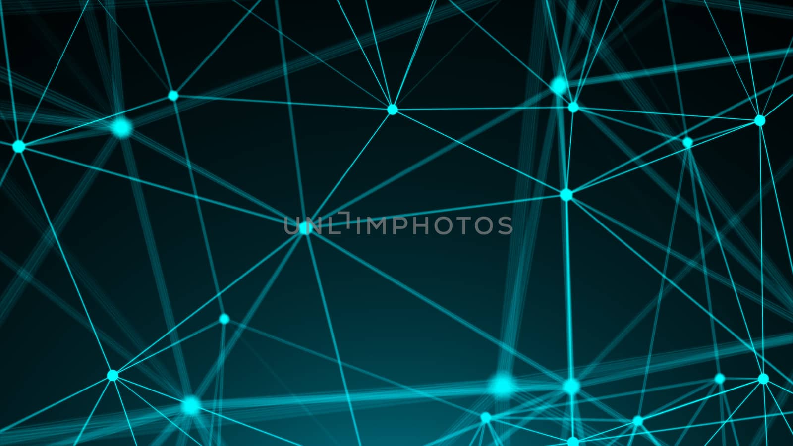 Abstract connection dots. Technology background. Digital theme. Network concept. 3d rendering