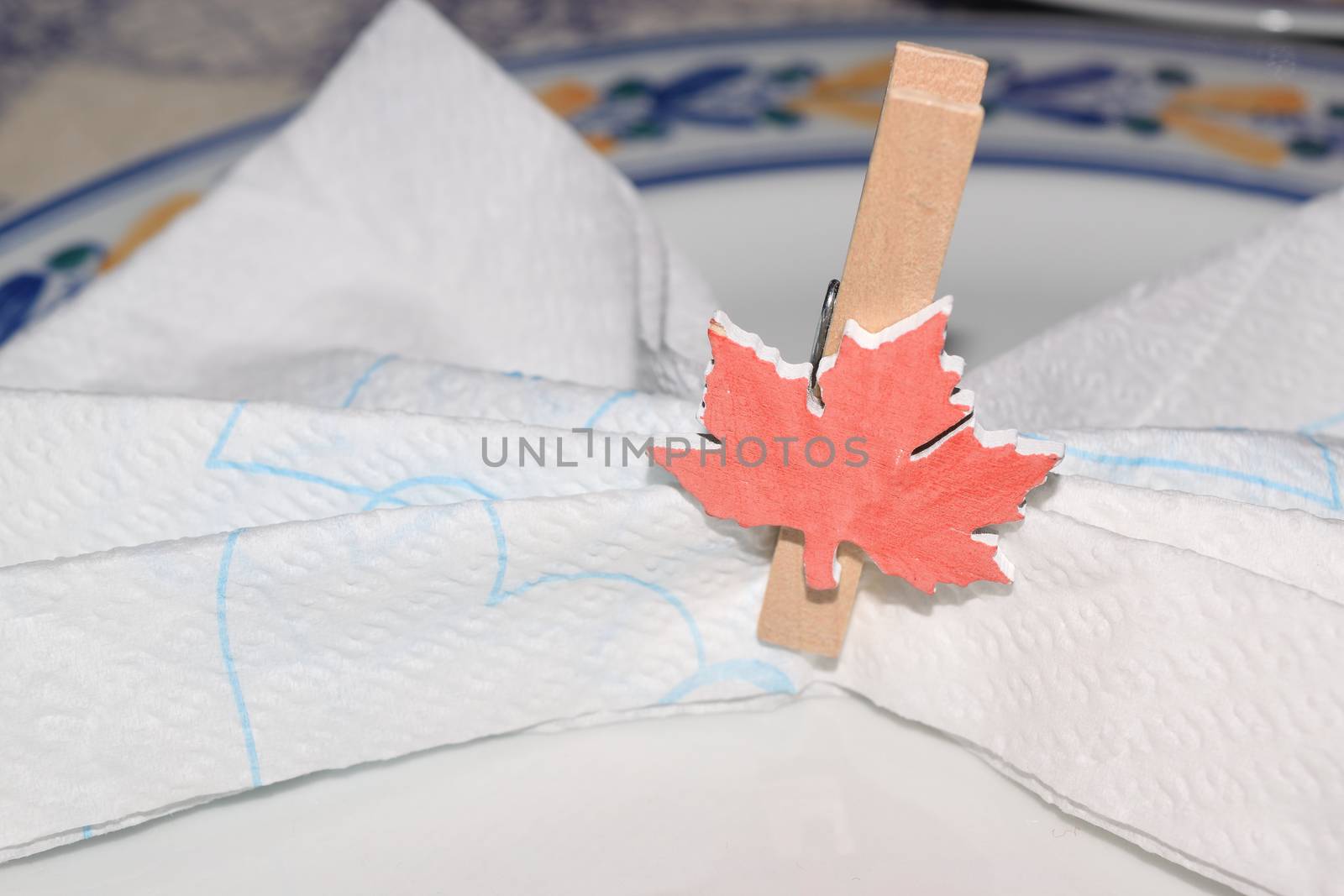 close up of a placeholder in the form of a canadian flag by solosergio