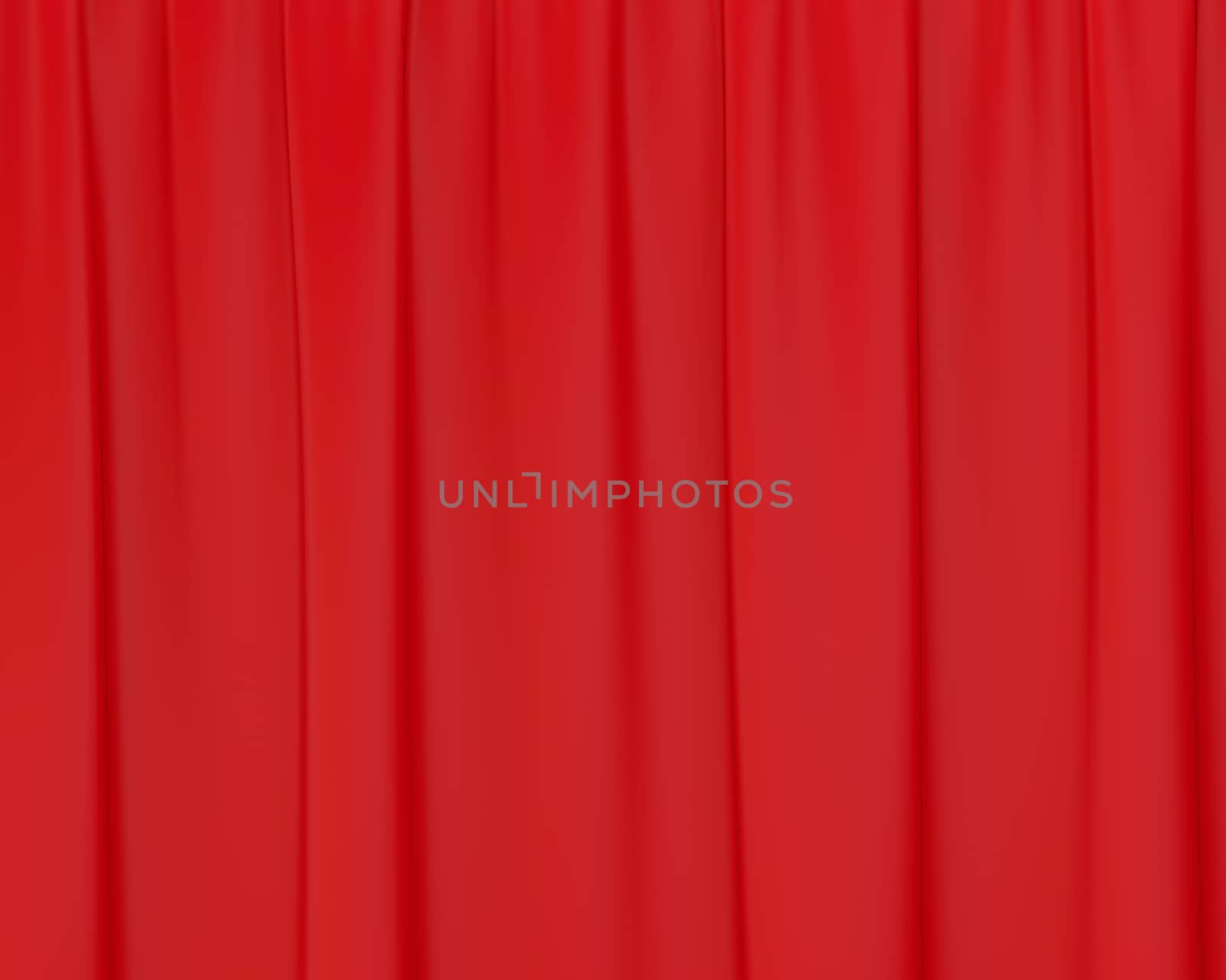 red wrinkled silk curtains. 3d rendering background