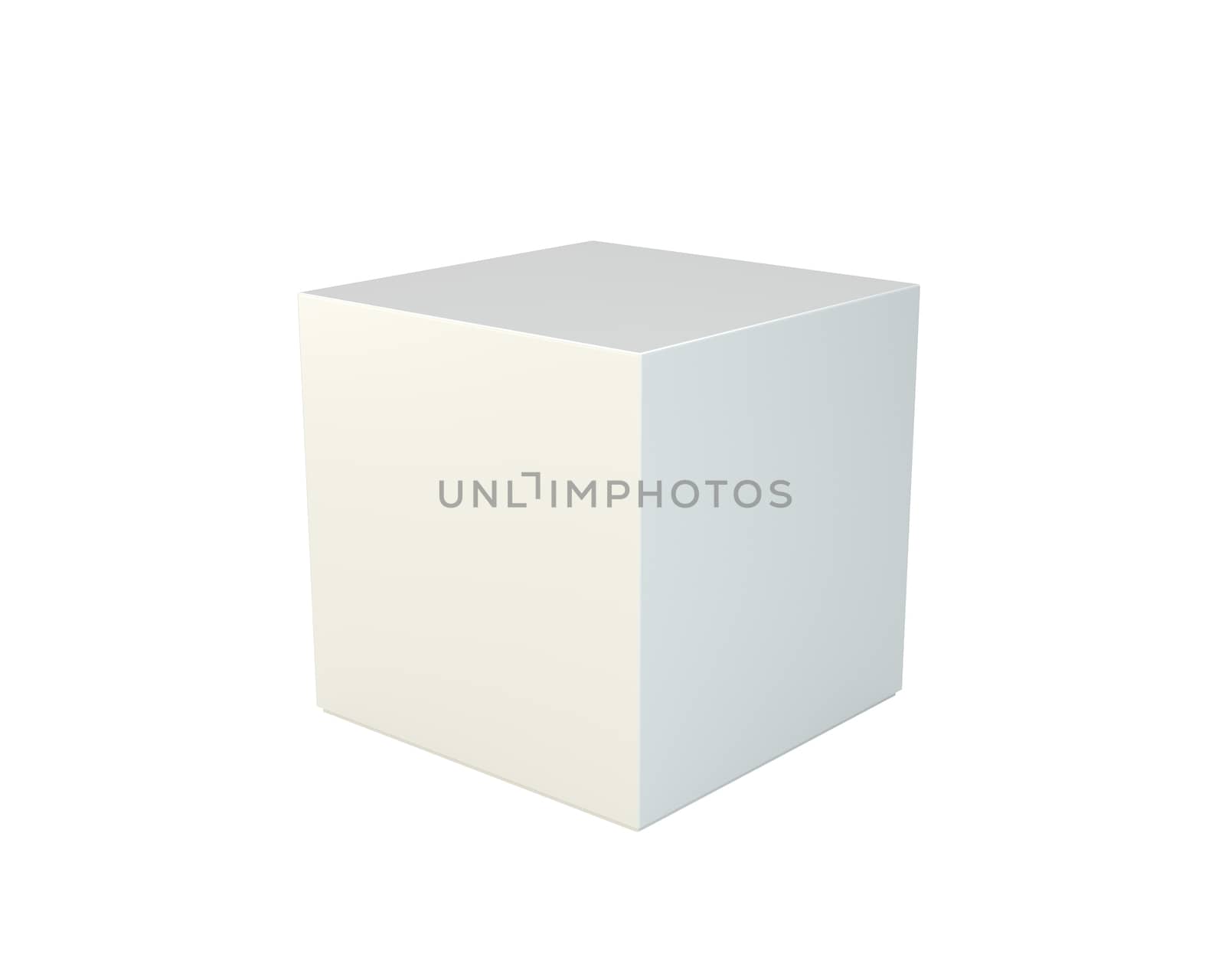 Cardboard box isolated on white background by Mirexon