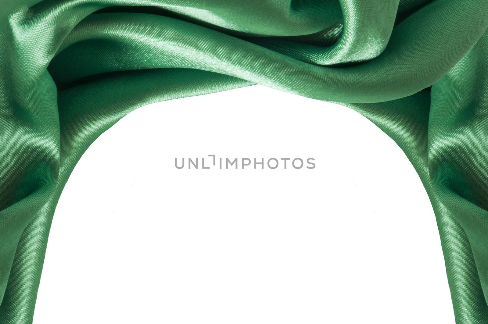a elegant background with a green fabric