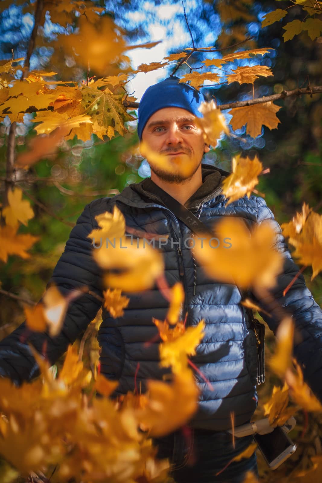 Closeup autumn portrait by rusak
