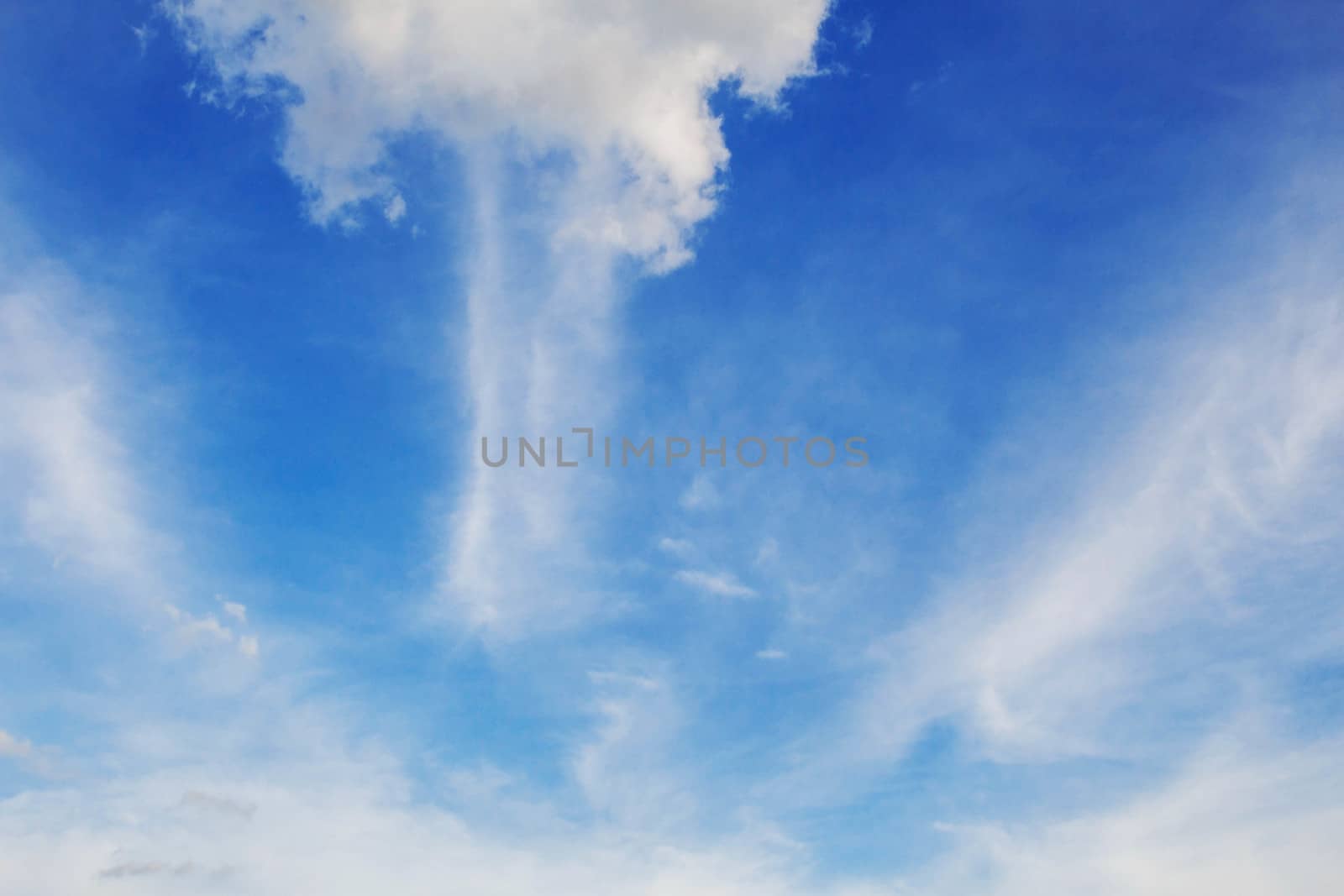 clouds with the blue sky of background.