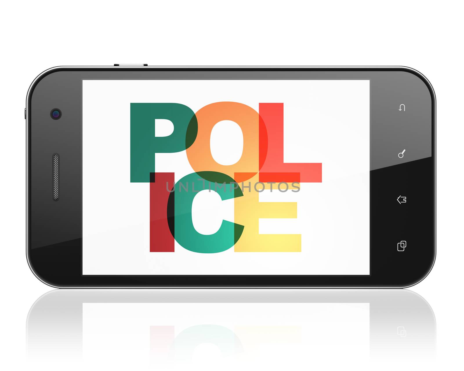 Law concept: Smartphone with Police on  display by maxkabakov
