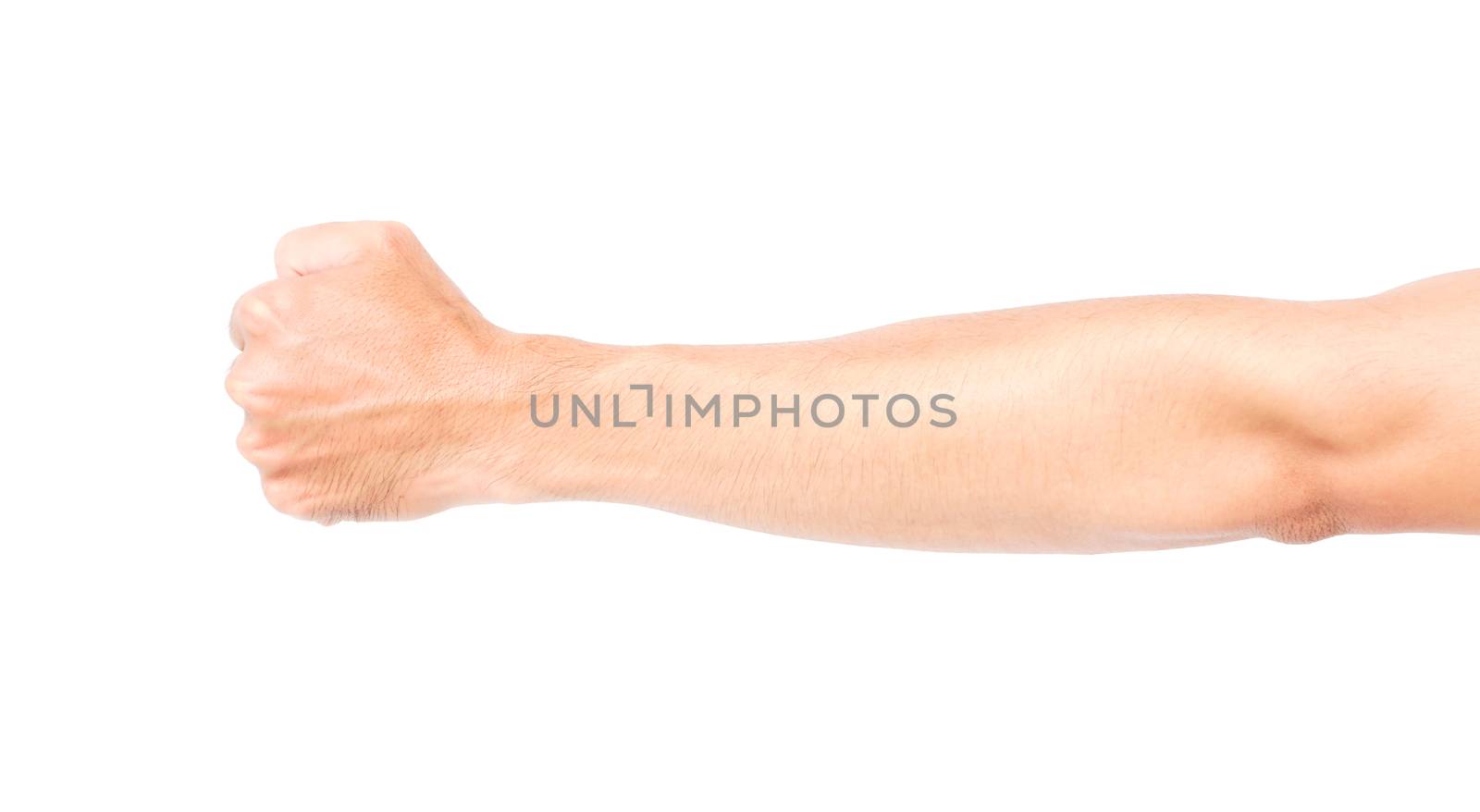 Man arm skin with blood veins on white background, health care a by pt.pongsak@gmail.com