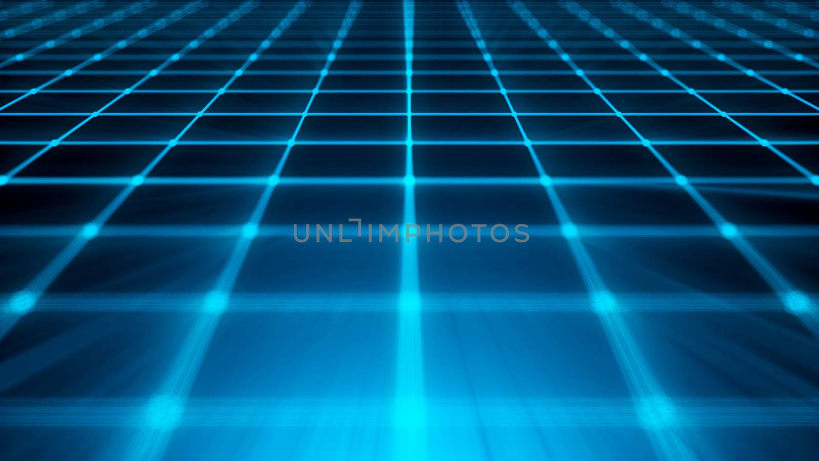 Abstract connection dots. Technology background. Digital drawing blue theme. Network concept 3d rendered