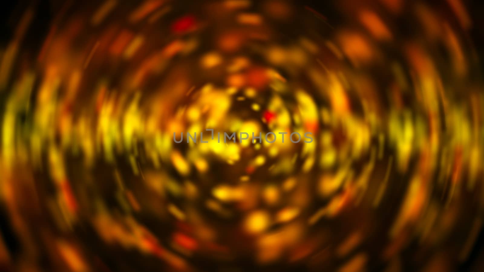 Radial gold blur background. Digital illustration. 3d rendering