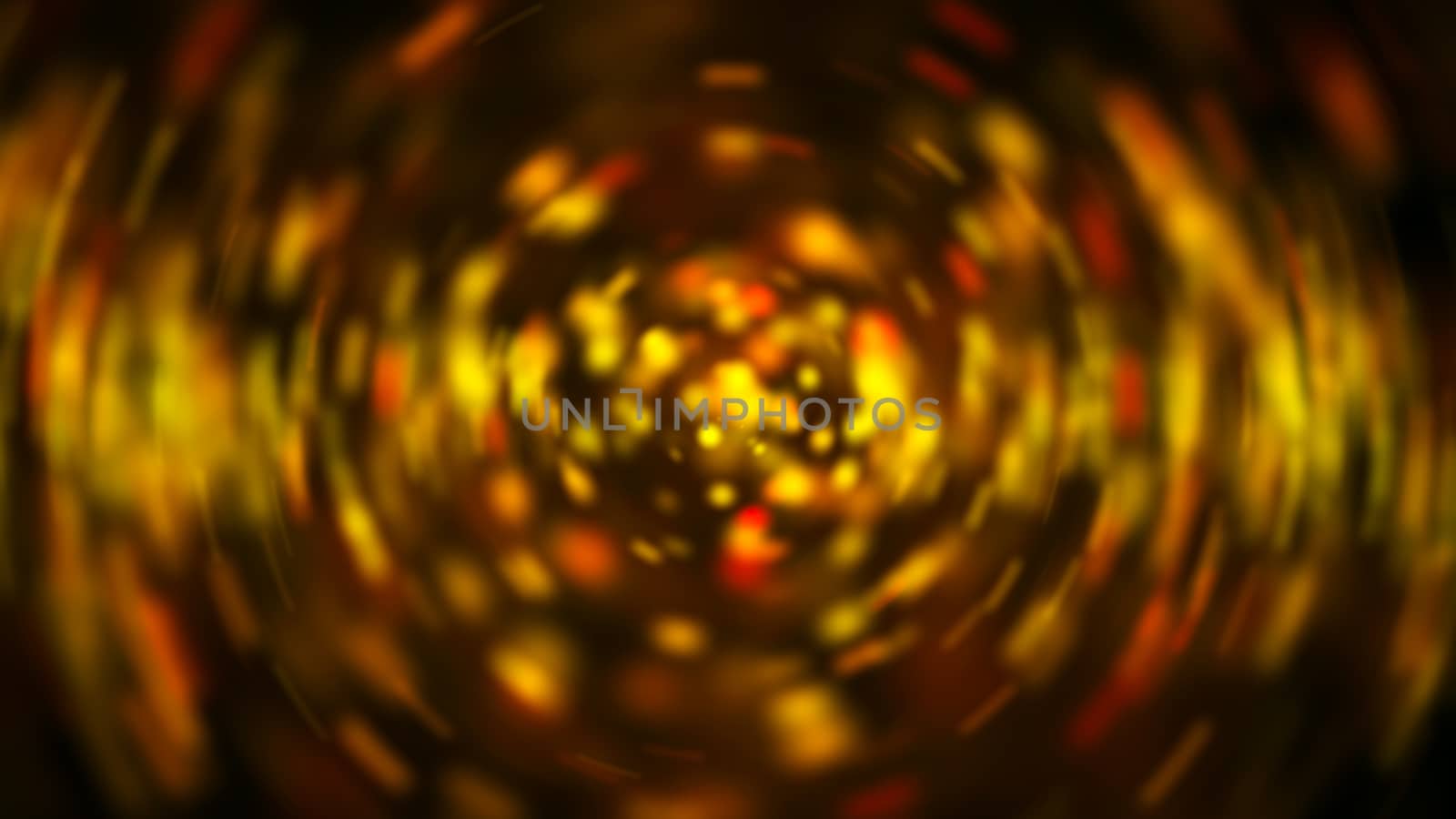 Radial gold blur background. Digital illustration. 3d rendering