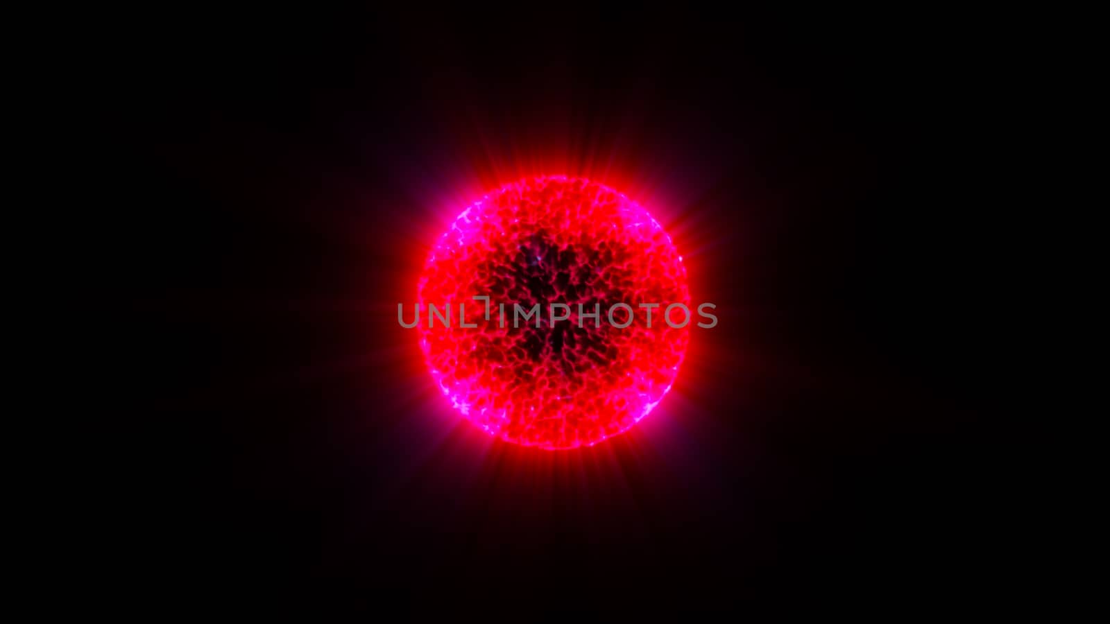 Abstract glow sphere. Digital illustration by nolimit046