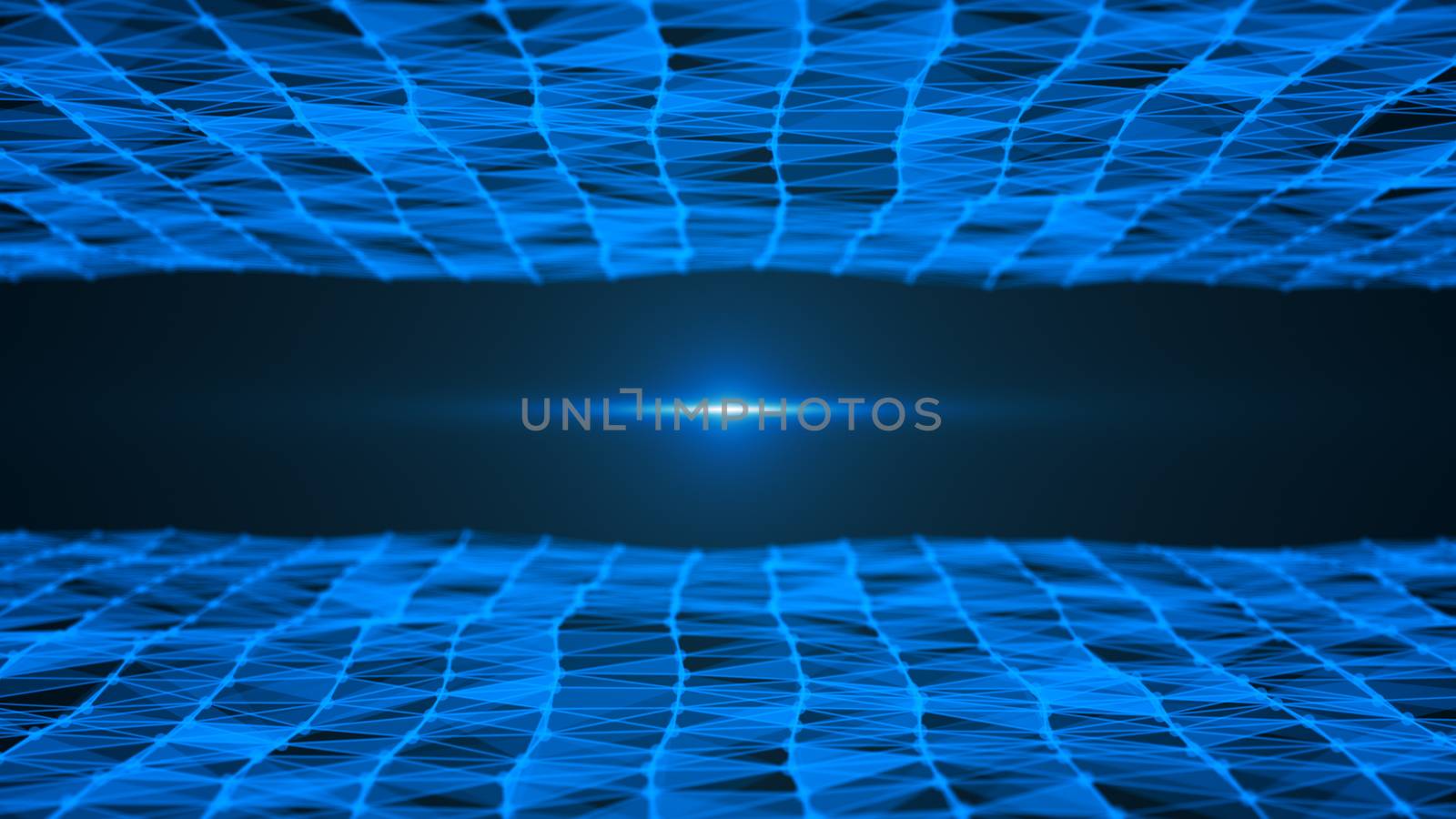 Abstract background with triangles and flares. Technology background by nolimit046