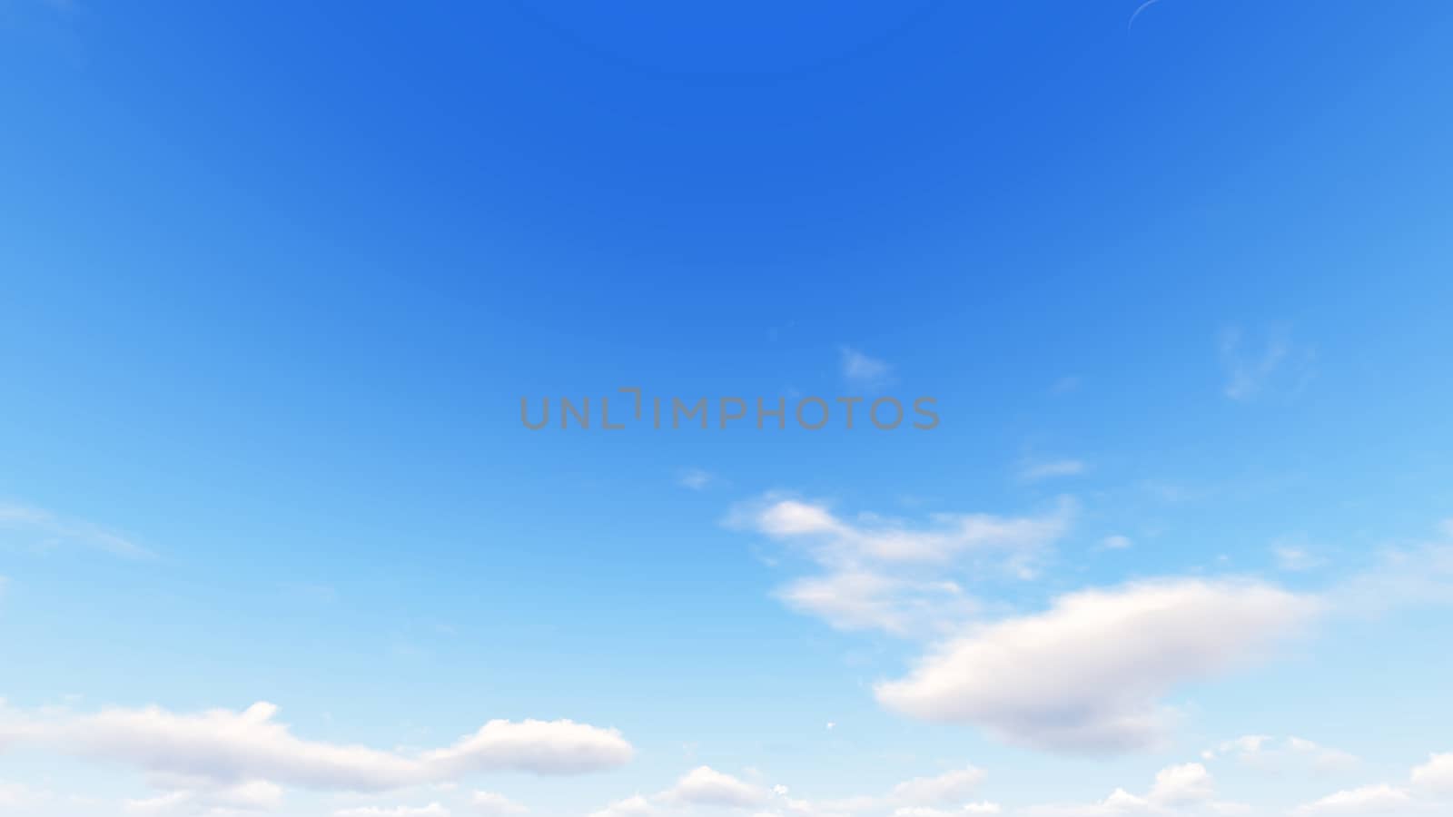 Cloudy blue sky abstract background, blue sky background with tiny clouds, 3d illustration