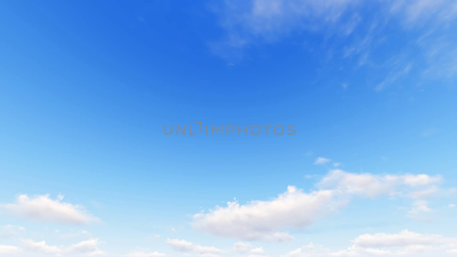 Cloudy blue sky abstract background, blue sky background with tiny clouds, 3d illustration