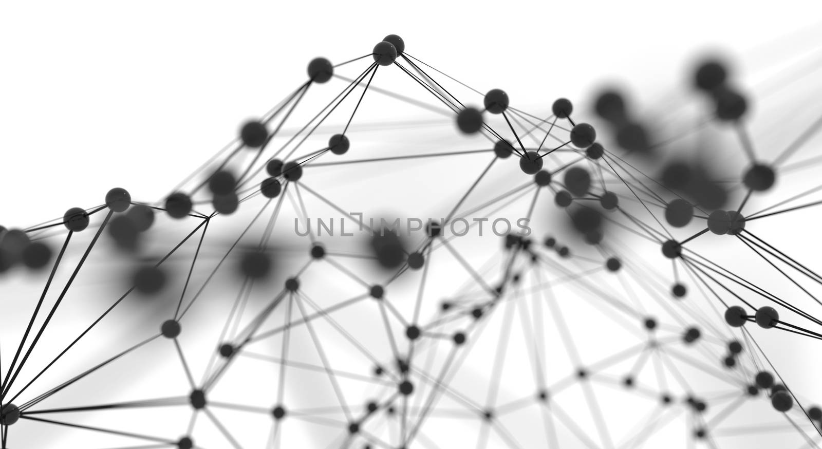 Global network concept. 3D rendering. White background