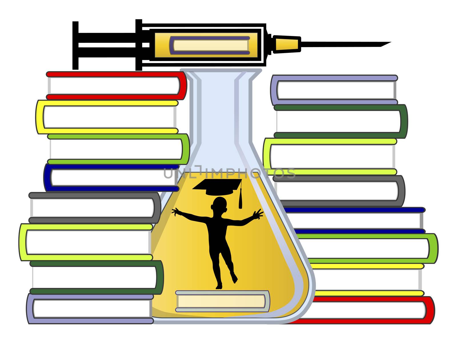 Science fiction of a human embryo that has been genetically modified to be super intelligent