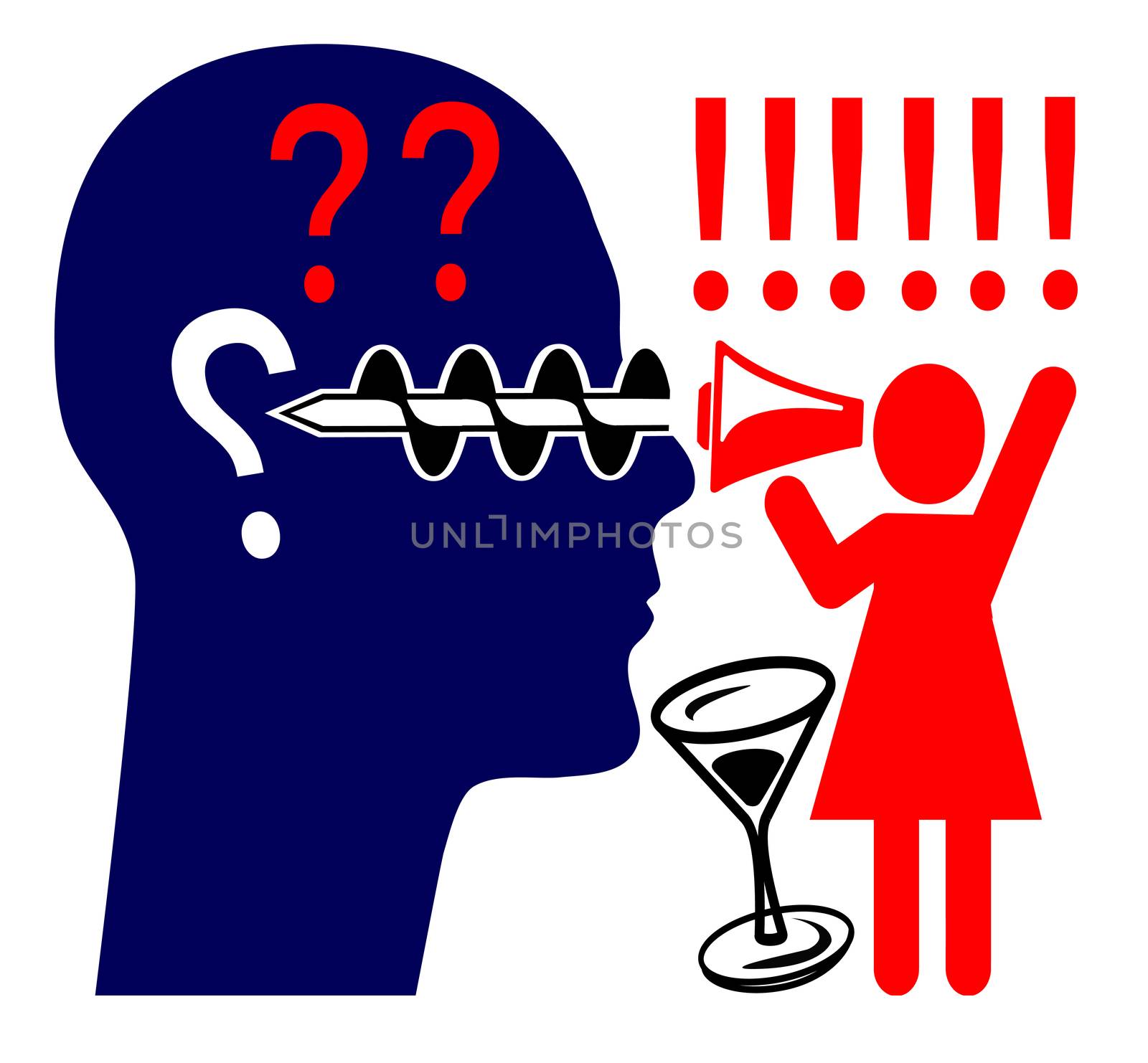 Wife quarreling over drinking habits and the husband does not care
