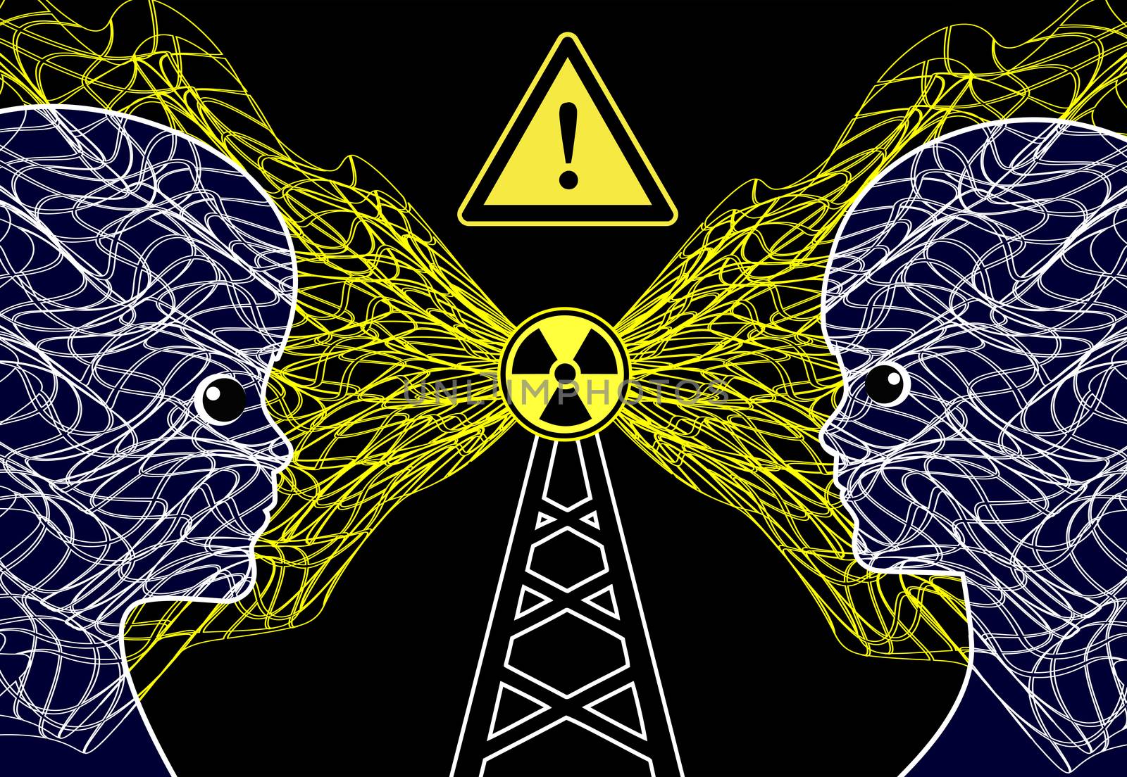 The radiation of cellular phone or radio towers can harm children