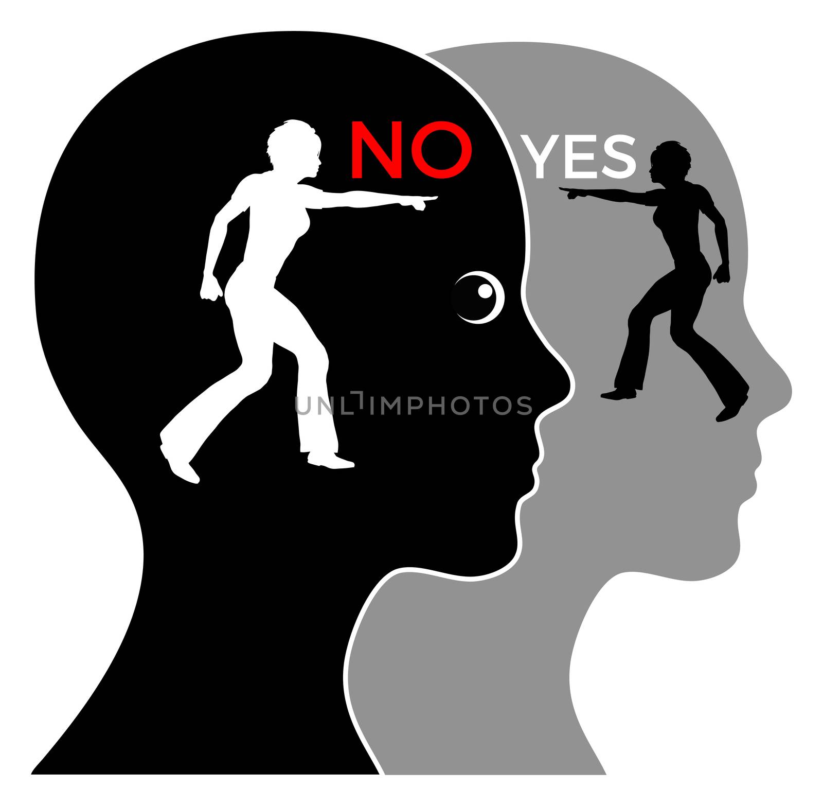 Consciousness versus unconsciousness, making complicated decisions, yes or no