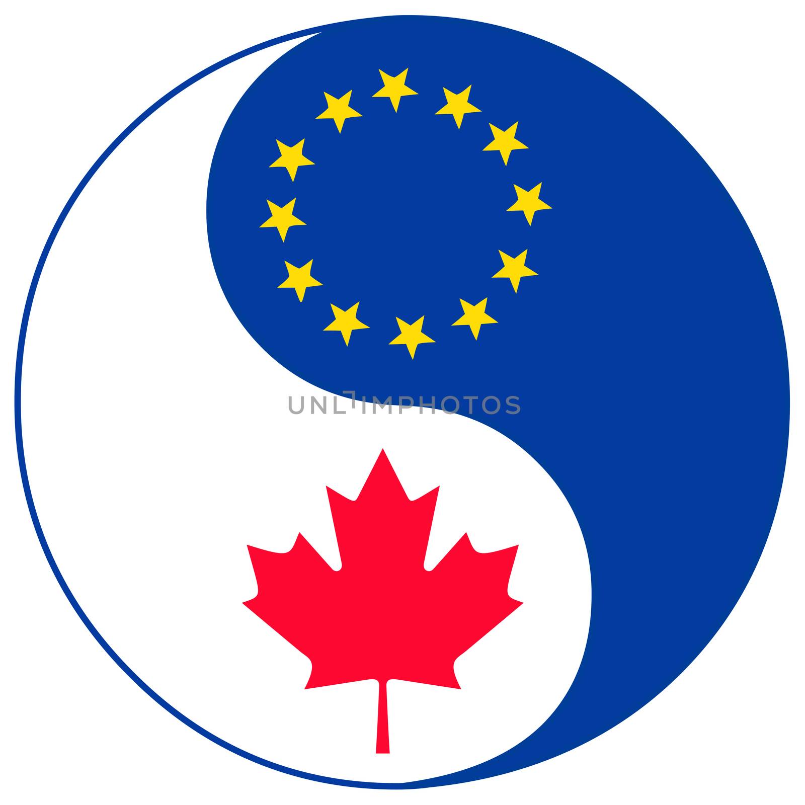 Concept sign for the Comprehensive Economic Agreement between Canada and the European Union