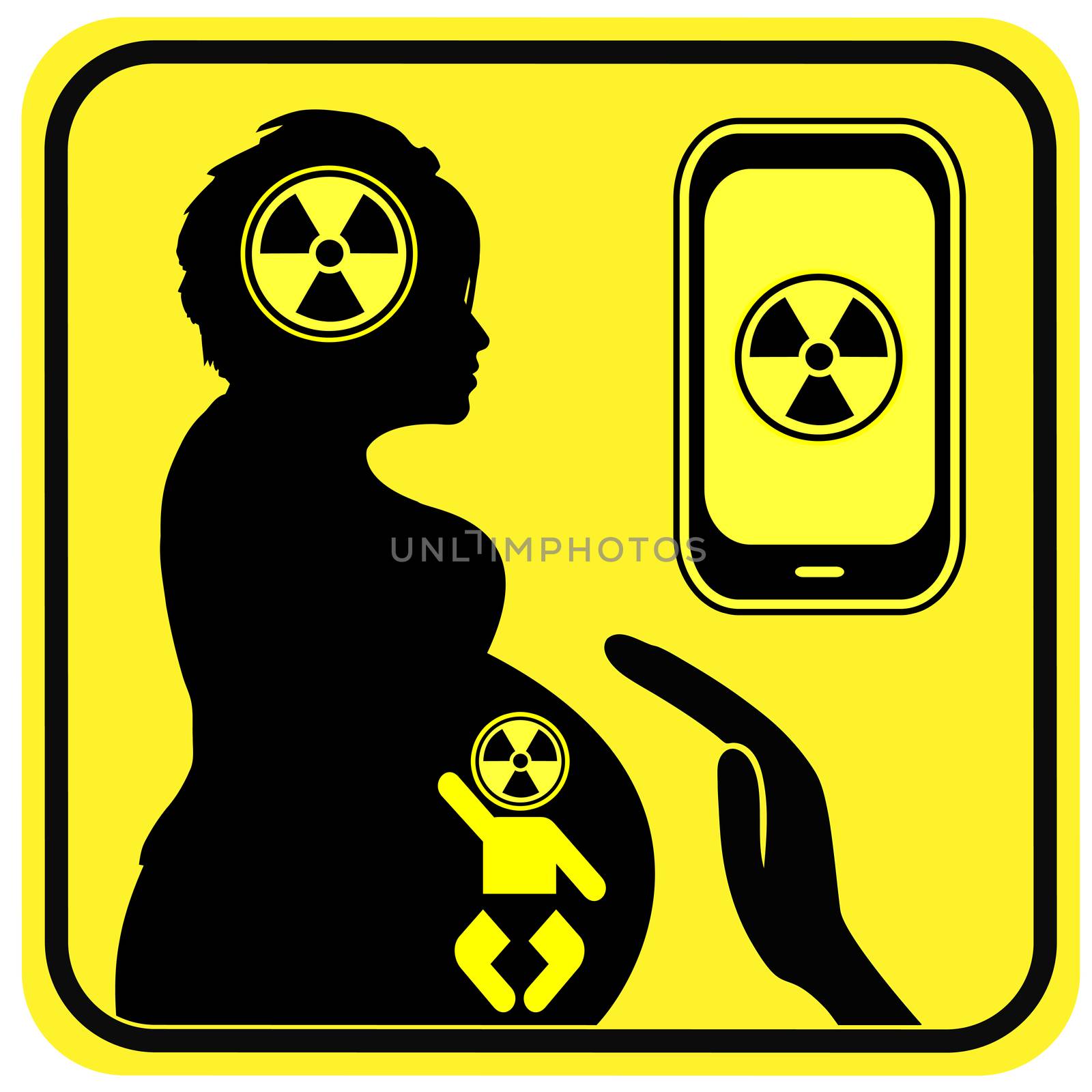 Radiation from Smartphone can harm the brain of the unborn