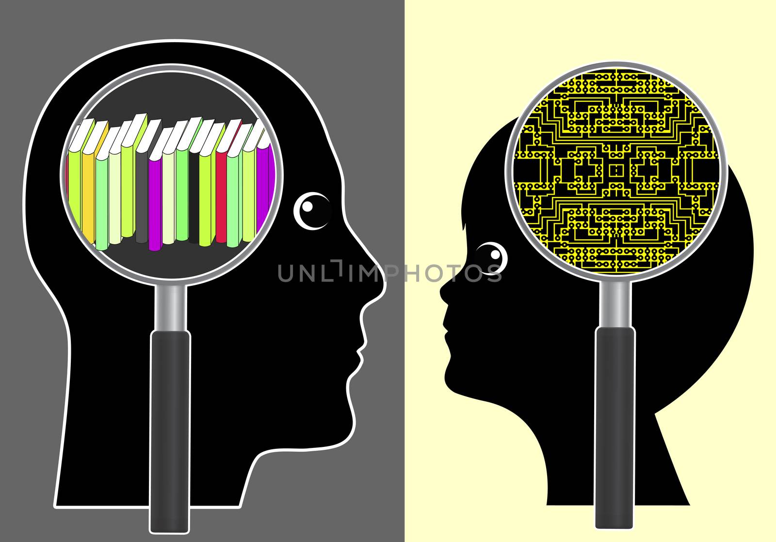 Analog versus Digital Brain by Bambara